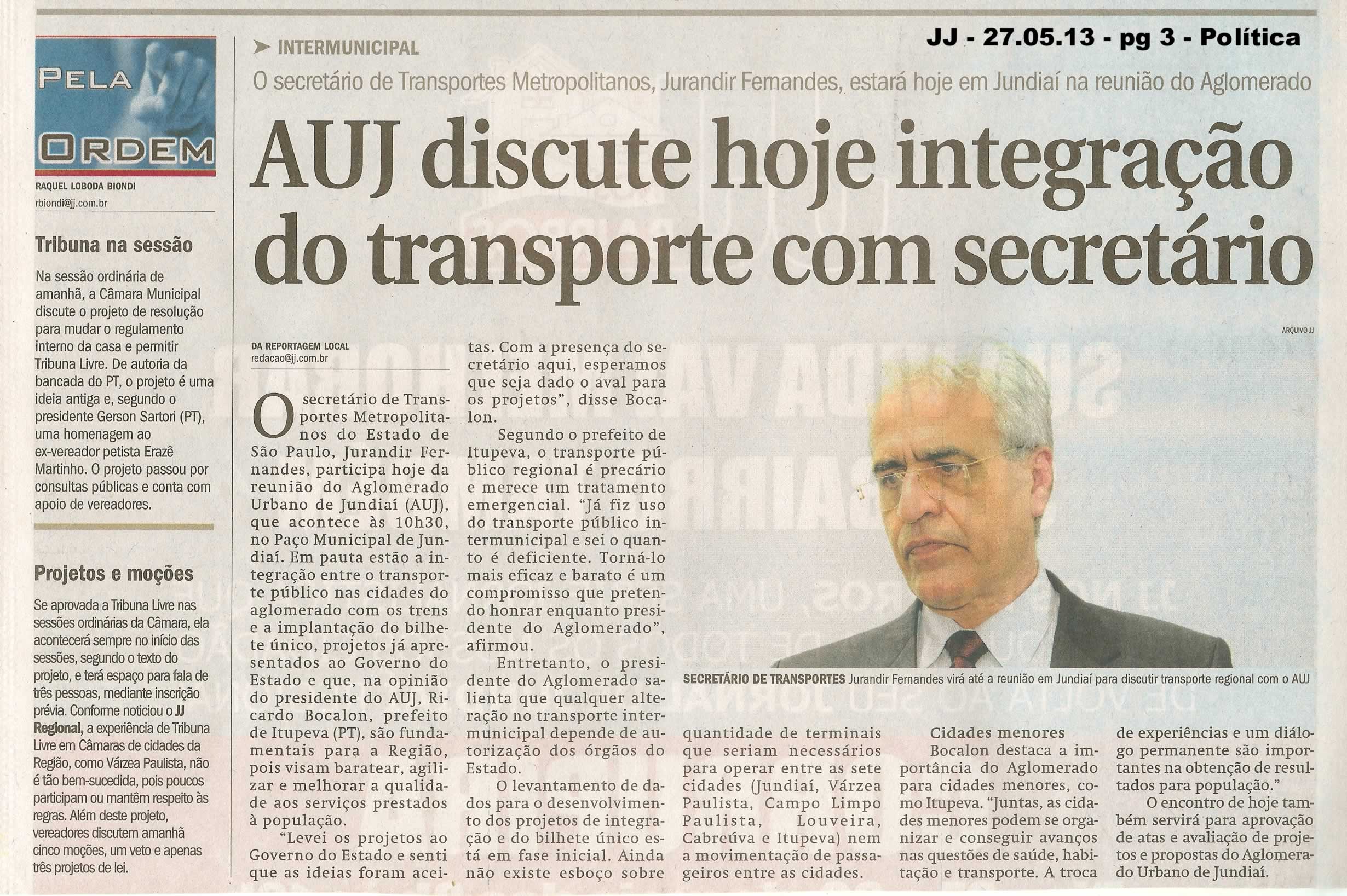 Jornal de Jundiaí - 27/05/2013