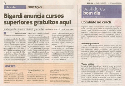Bom Dia Jundiaí - 25/05/2013