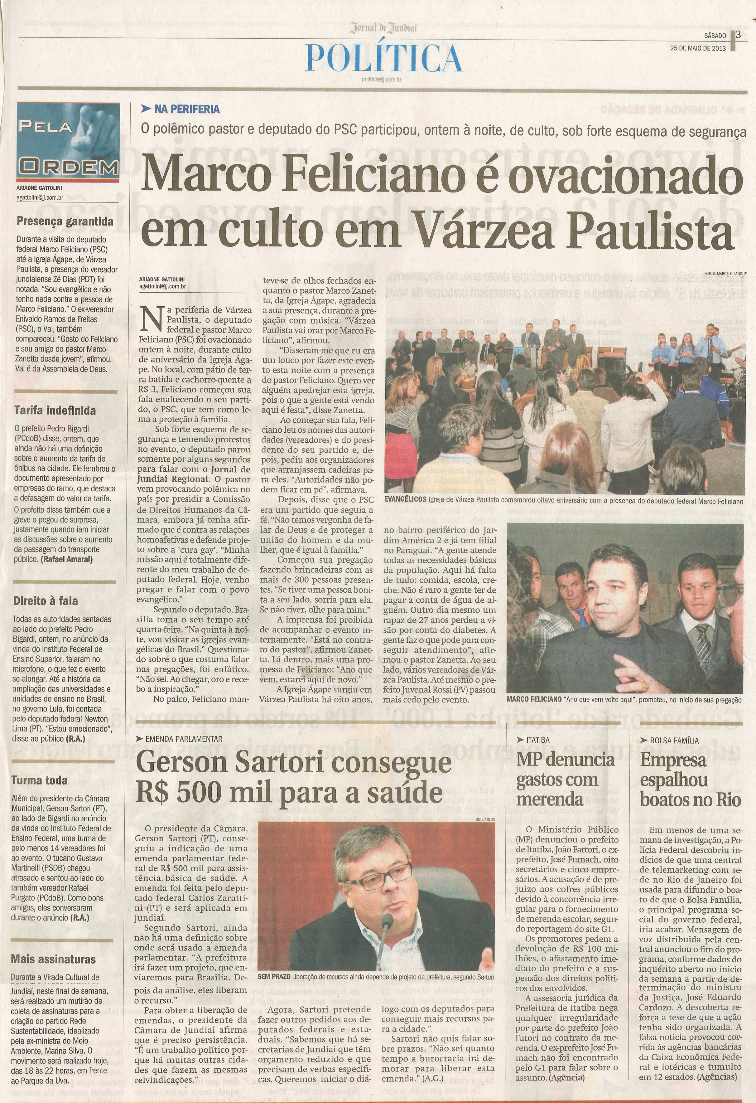 Jornal de Jundiaí - 25/05/2013