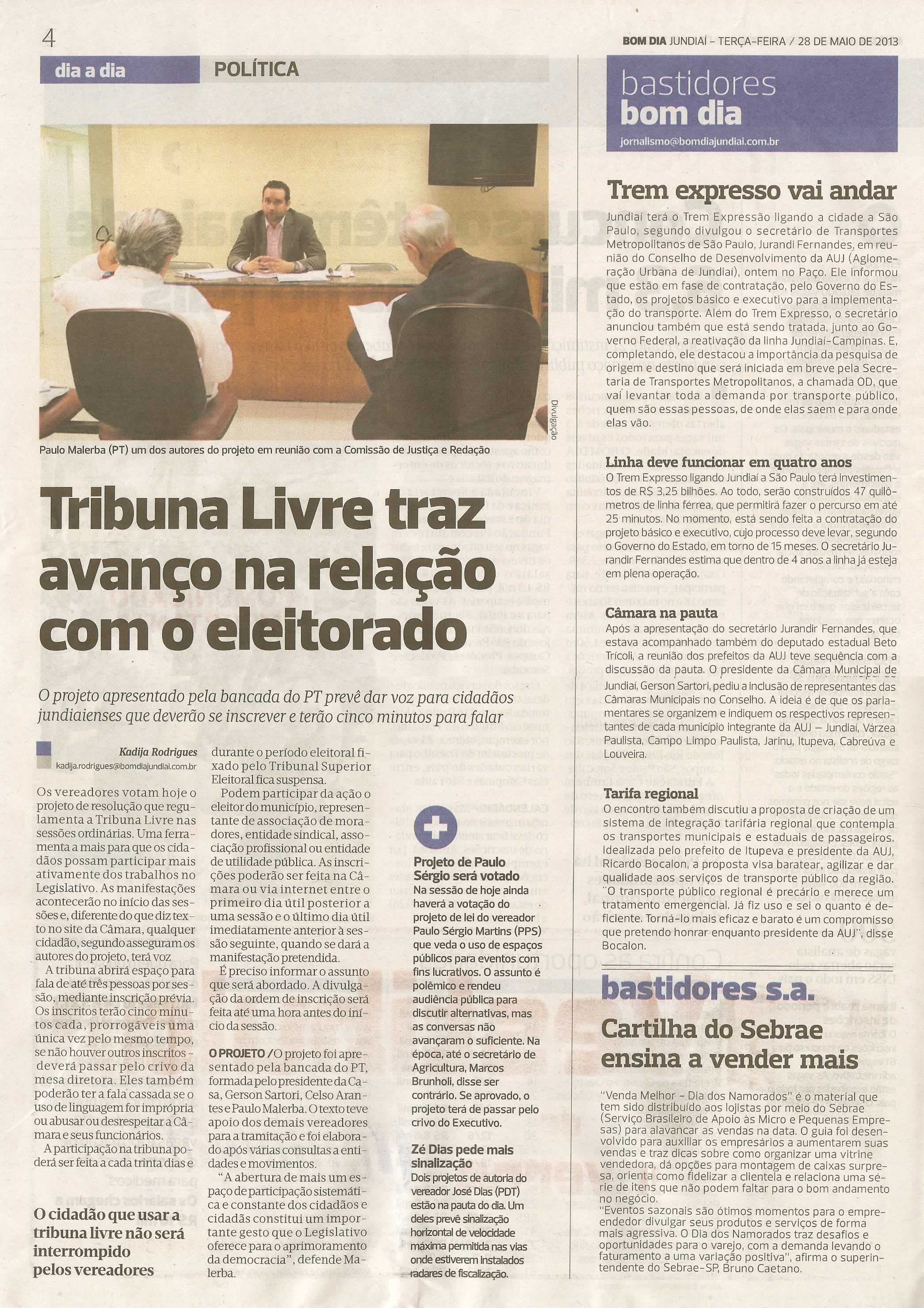 Bom Dia Jundiaí - 28/05/2013