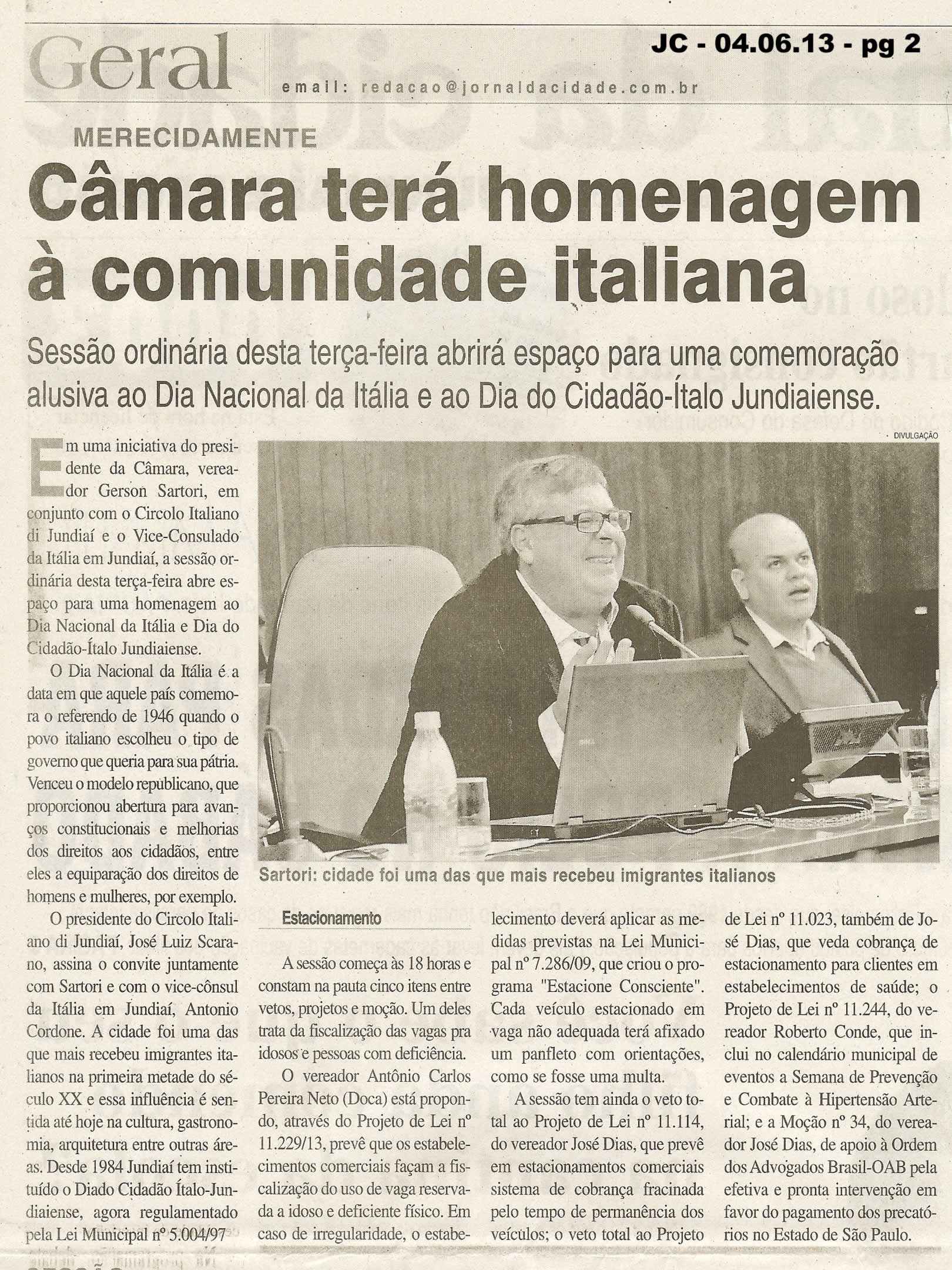 Jornal da Cidade - 04/06/2013