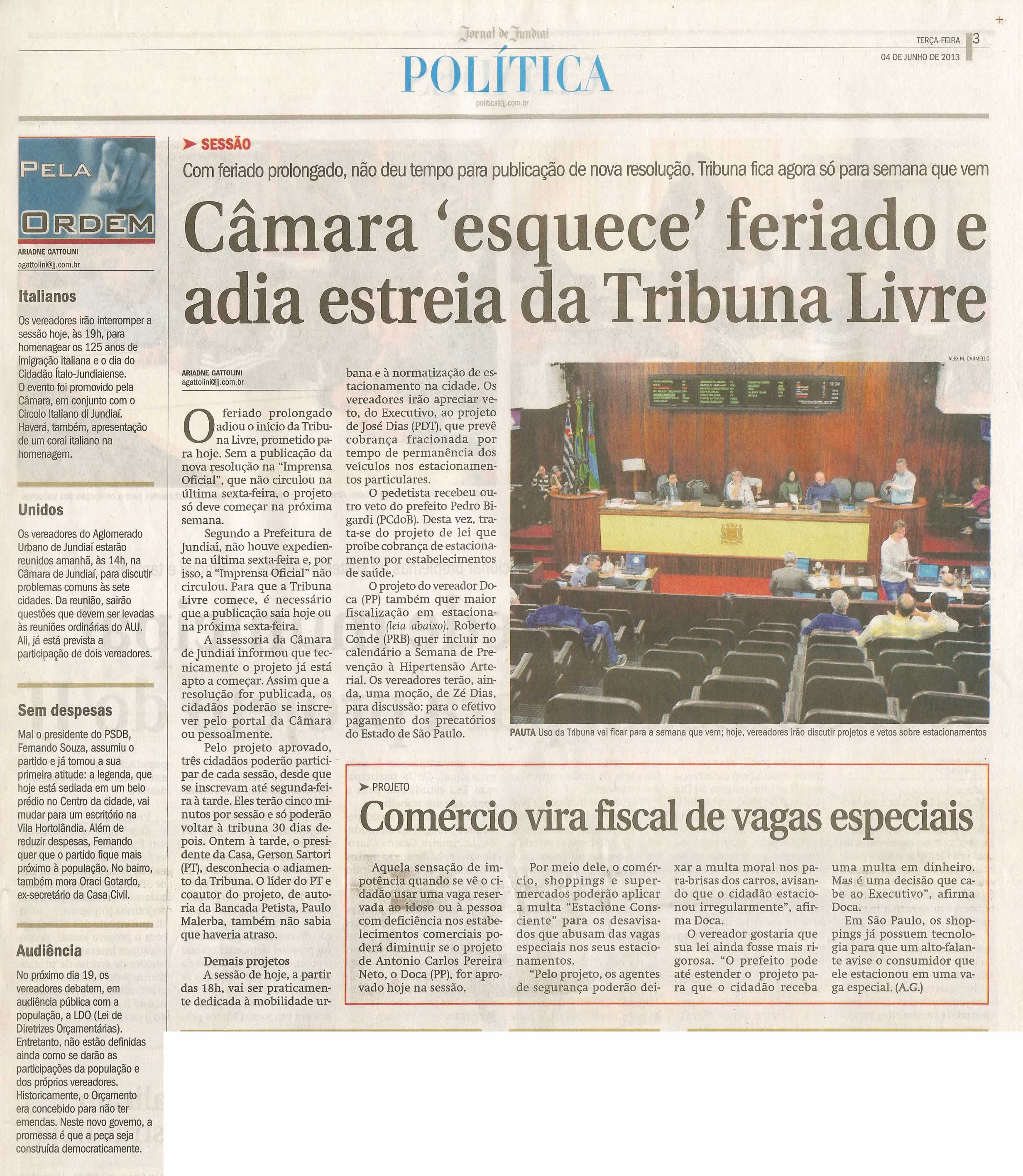 Jornal de Jundiaí - 04/06/2013