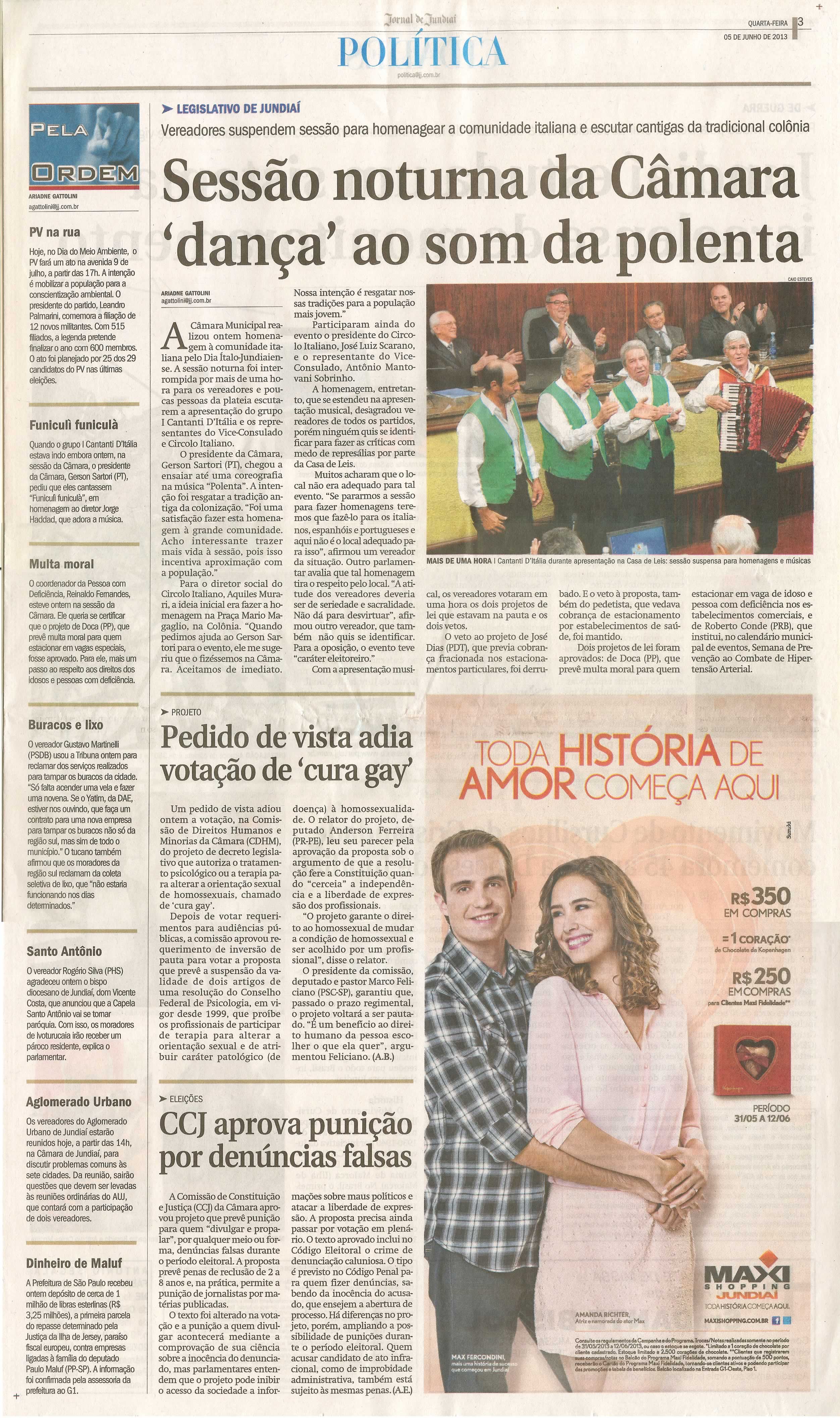 Jornal de Jundiaí - 05/06/2013