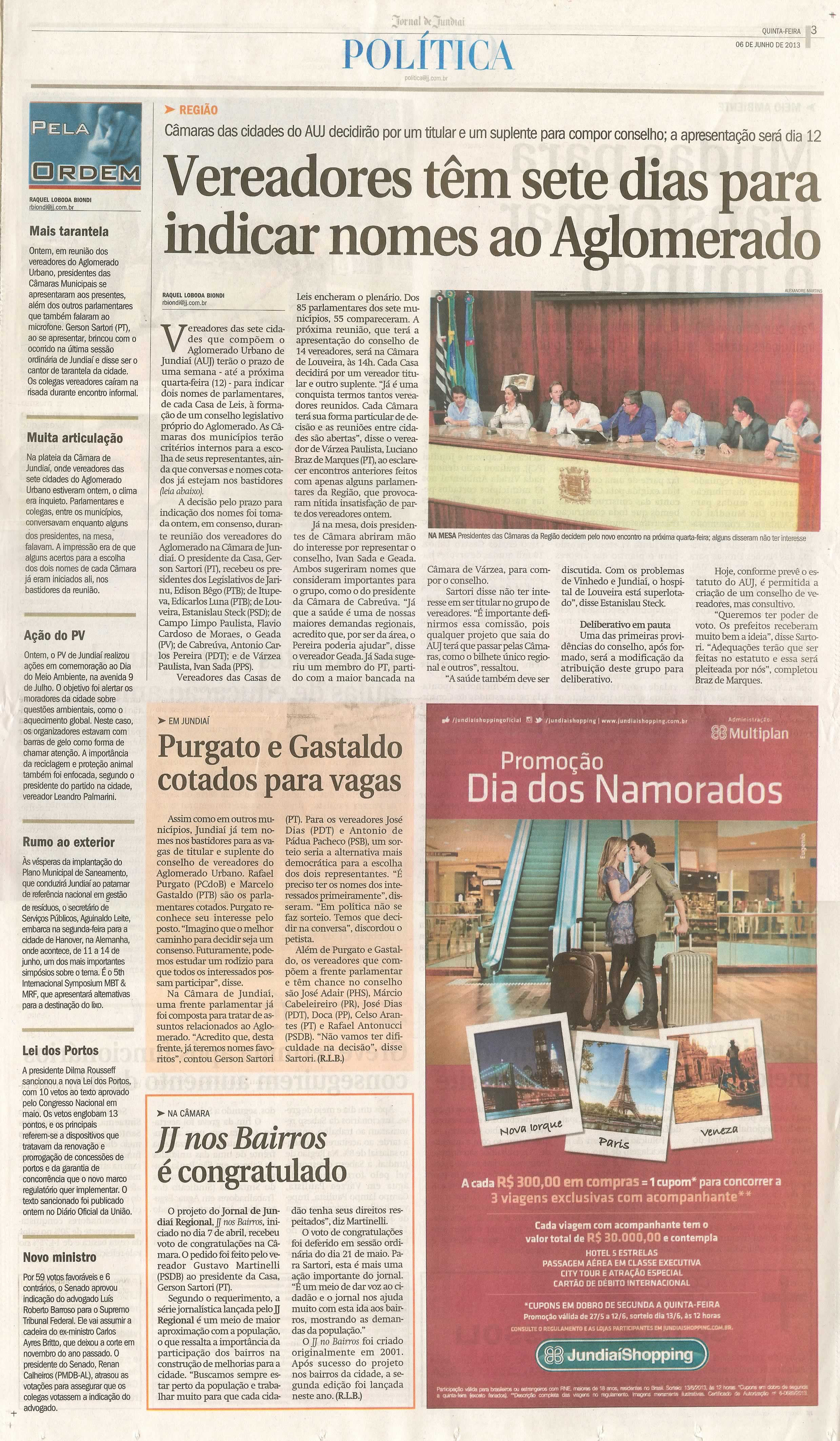 Jornal de Jundiaí - 06/06/2013