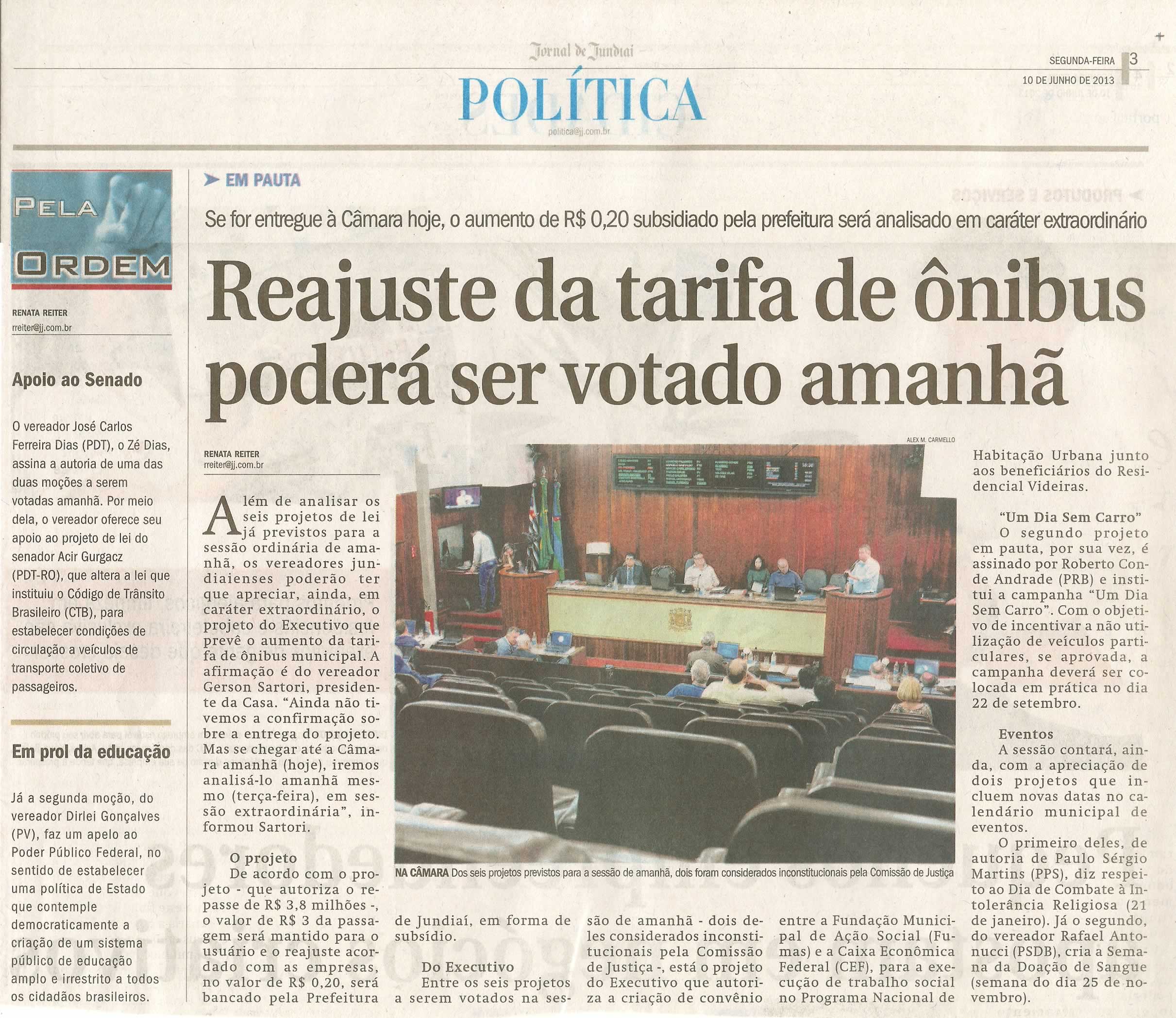 Jornal de Jundiaí - 10/06/2013