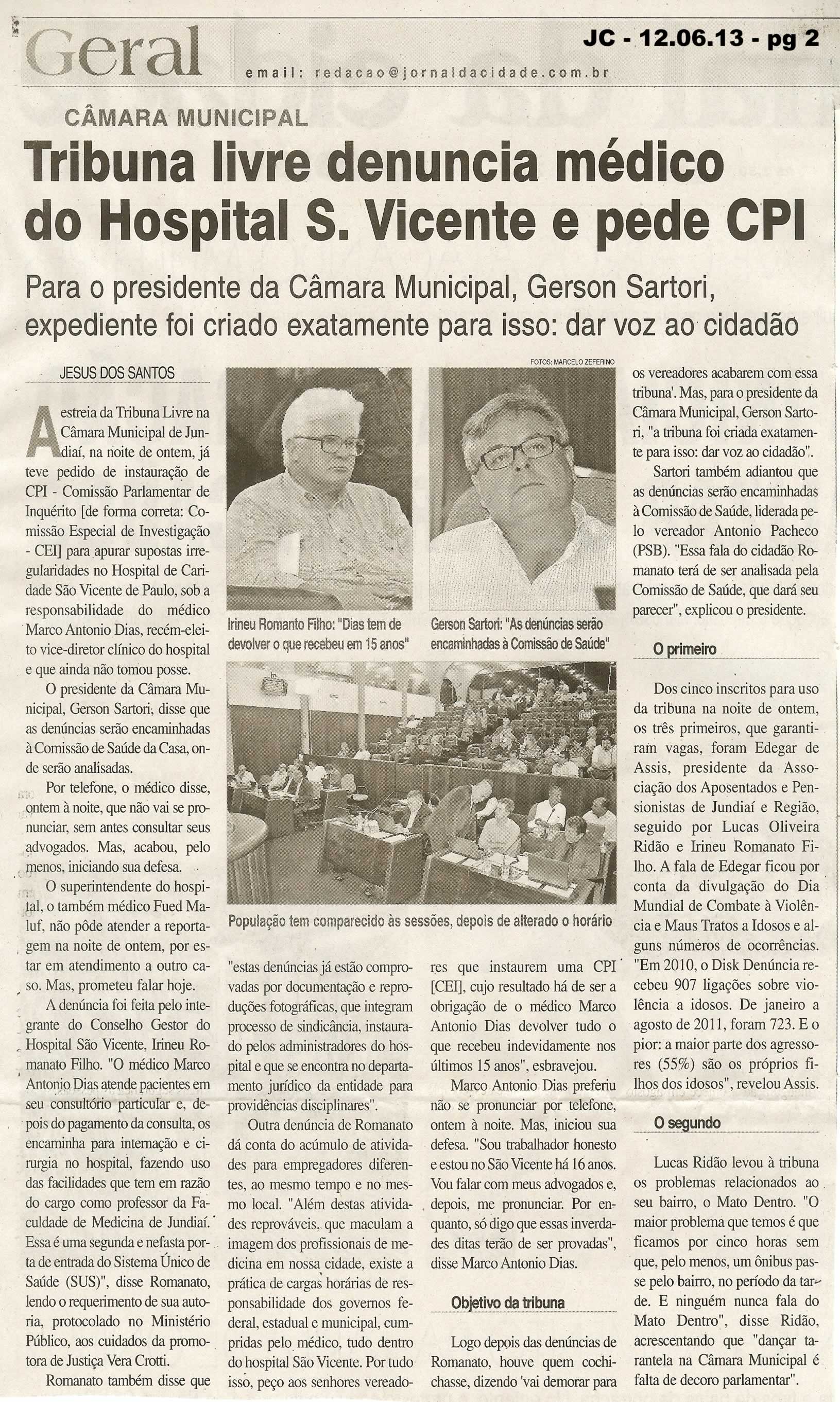 Jornal da Cidade - 12/06/2013