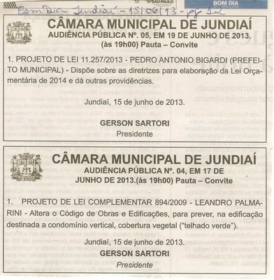 Bom Dia Jundiaí - 15/06/2013