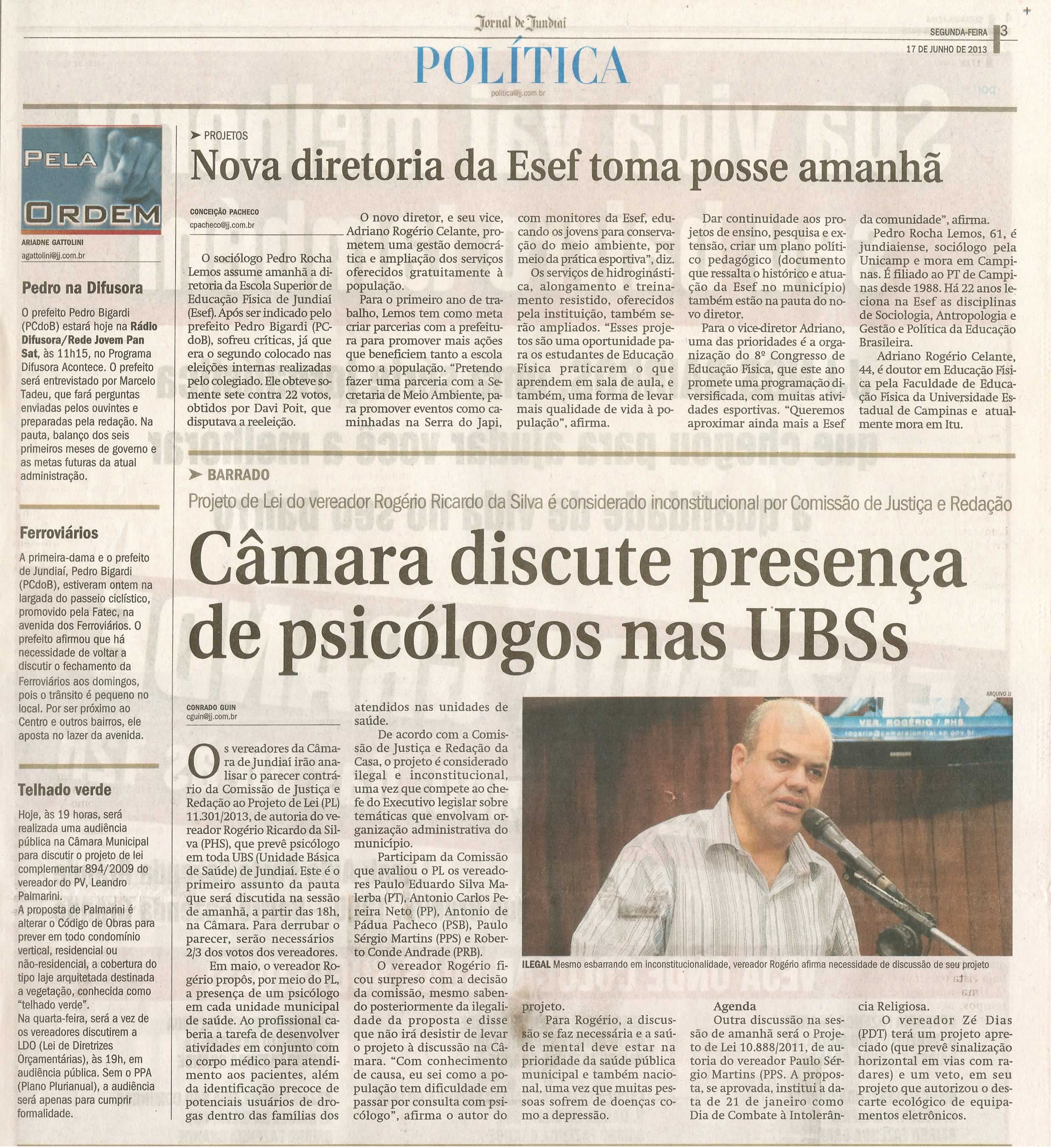 Jornal de Jundiaí - 17/06/2013