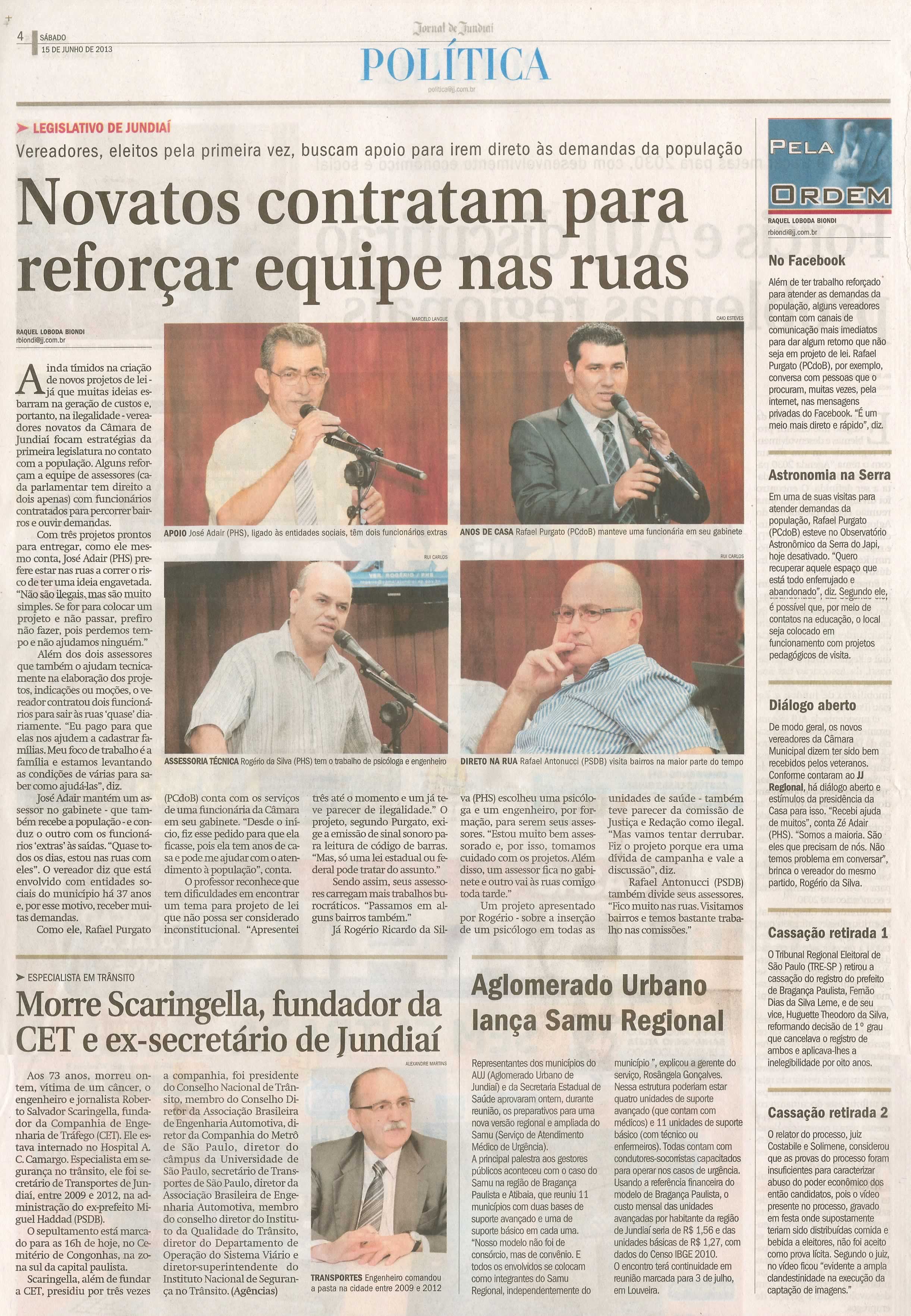 Jornal de Jundiaí - 15/06/2013