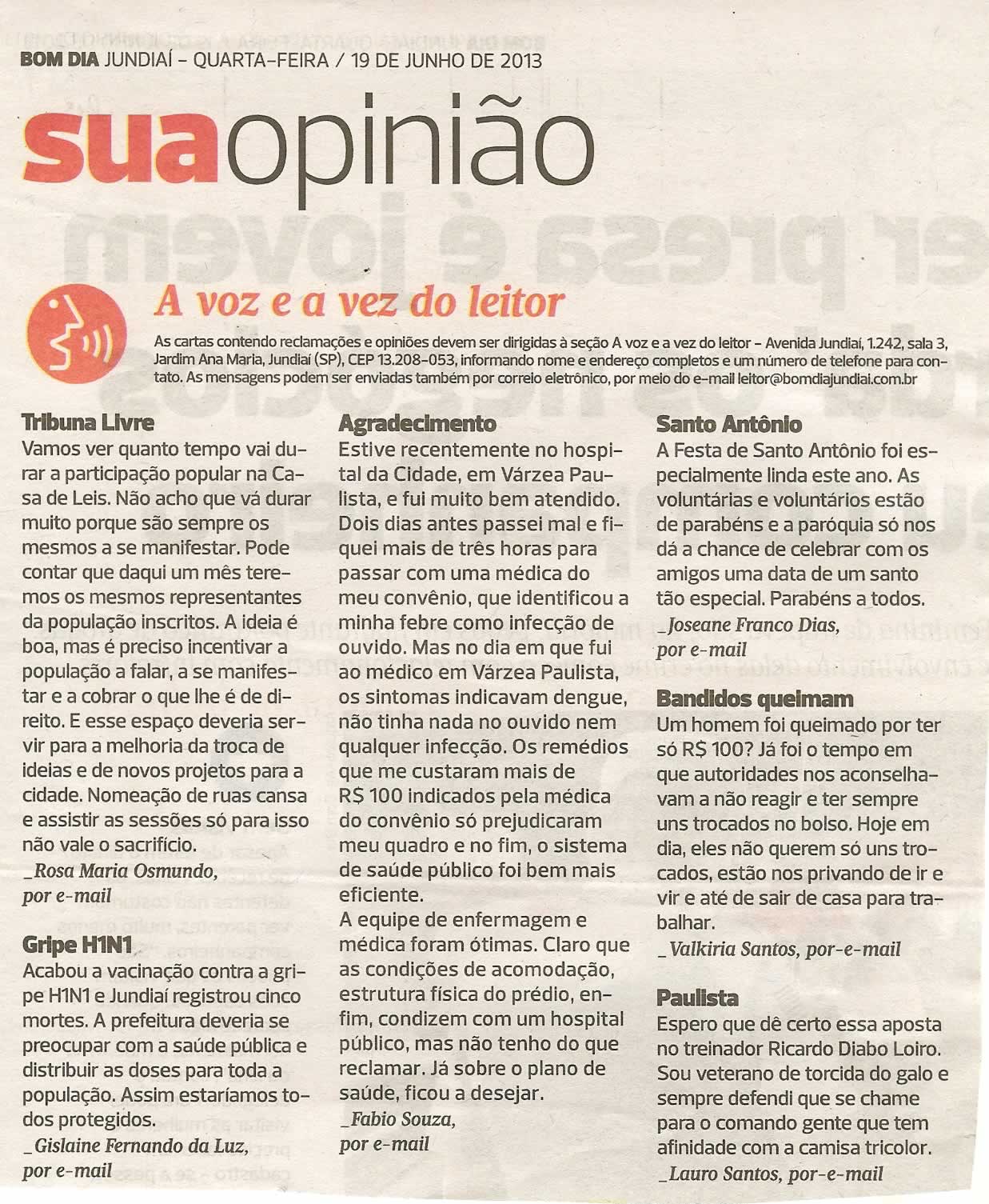 Bom Dia Jundiaí - 19/06/2013