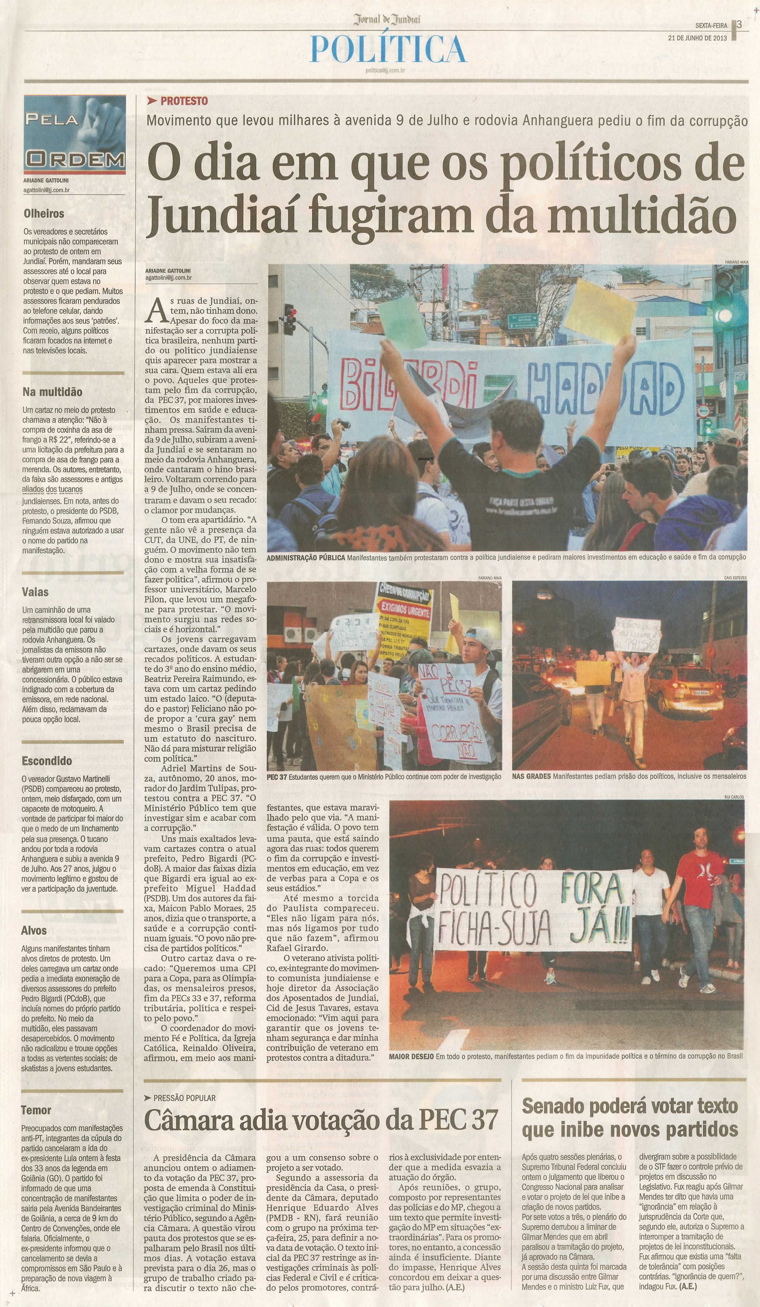 Jornal de Jundiaí - 21/06/2013