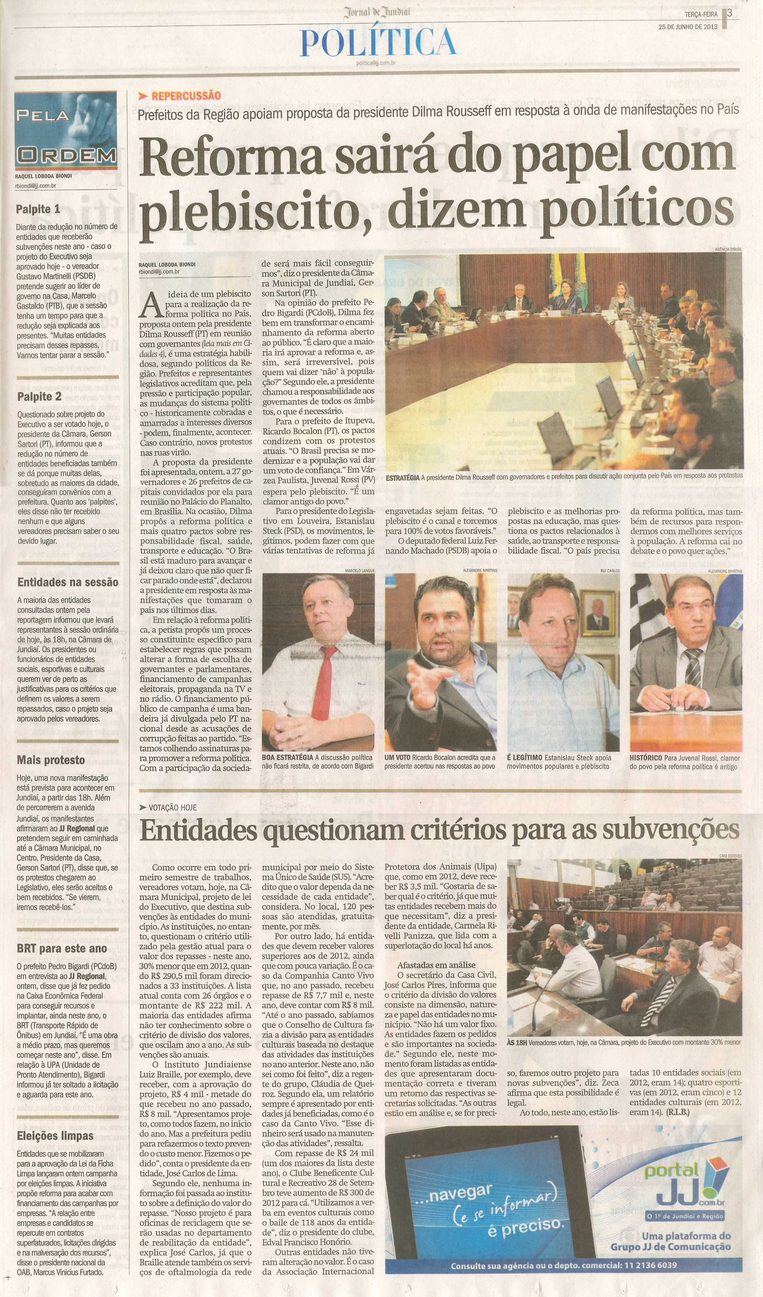 Jornal de Jundiaí - 25/06/2013