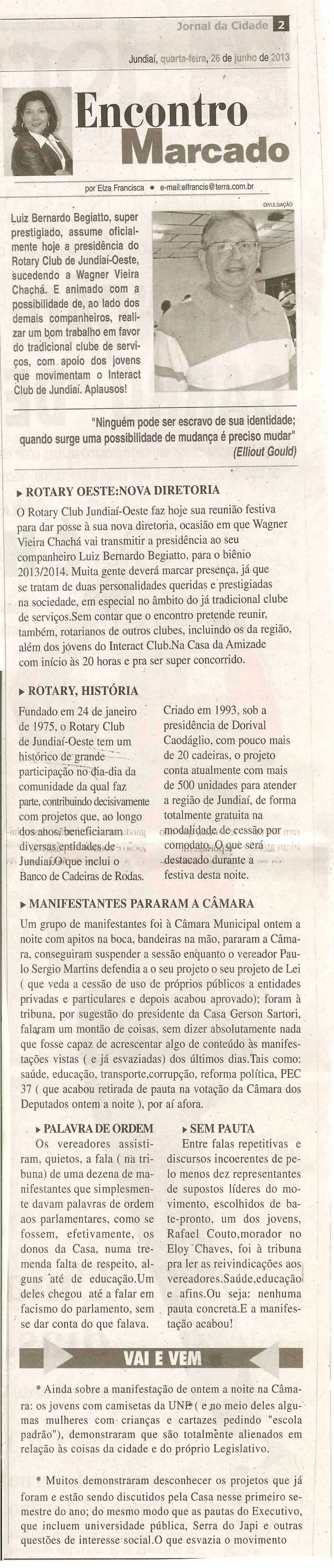 Jornal da Cidade - 26/06/2013