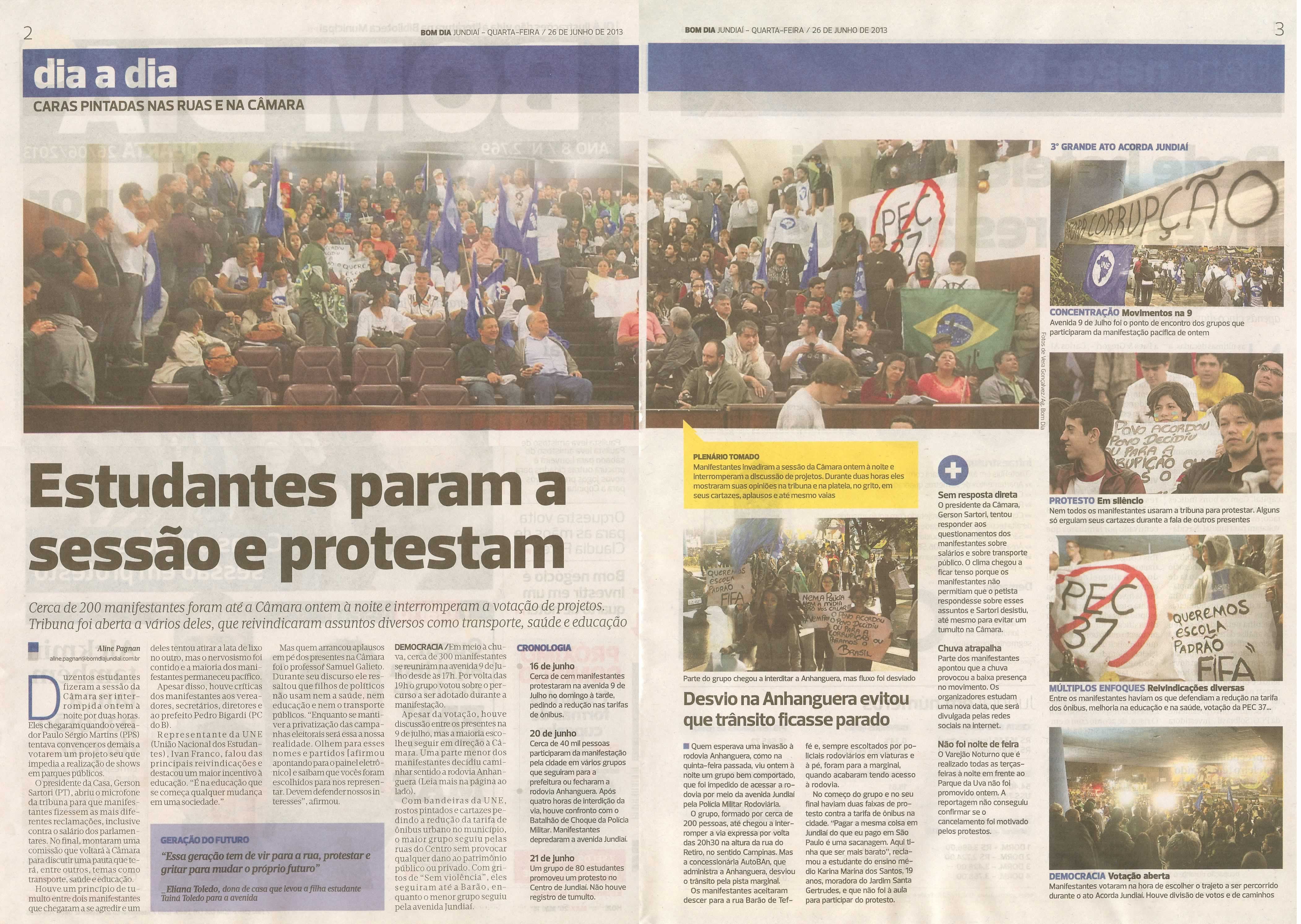 Bom Dia Jundiaí - 26/06/2013