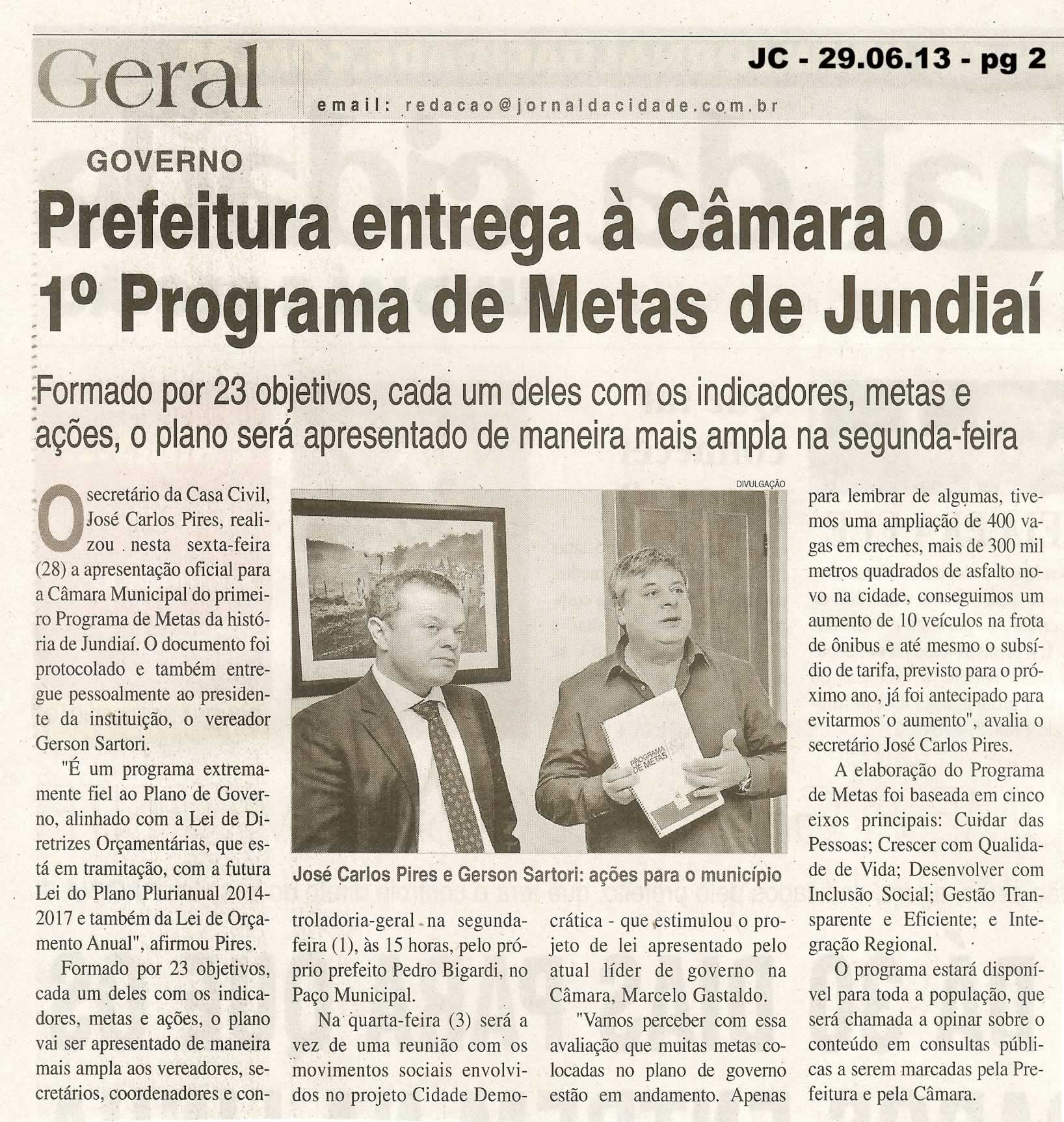 Jornal da Cidade - 29/06/2013