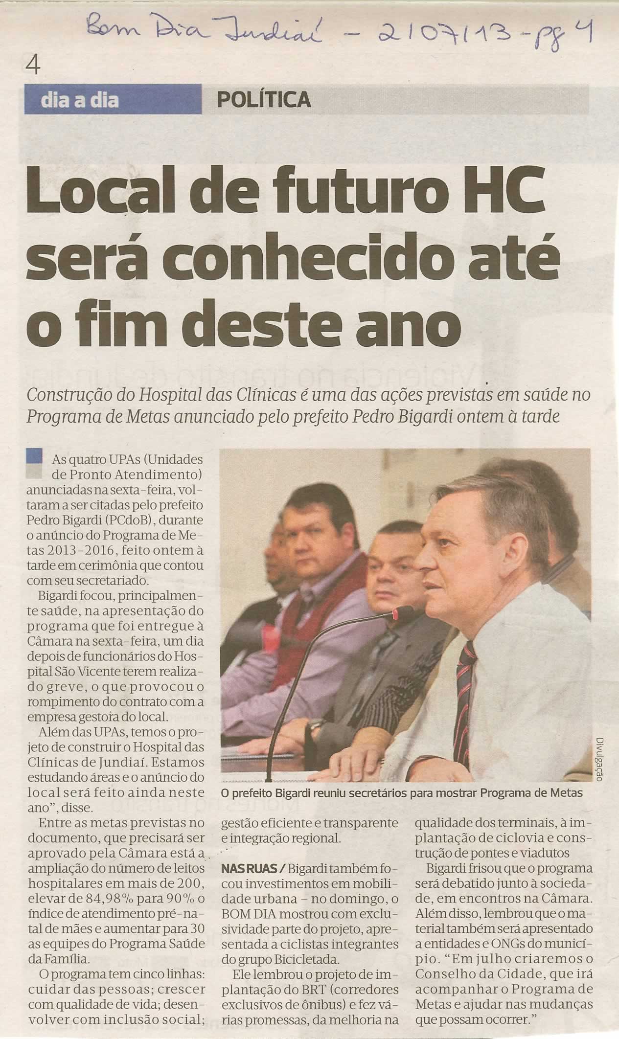 Bom Dia Jundiaí - 02/07/2013