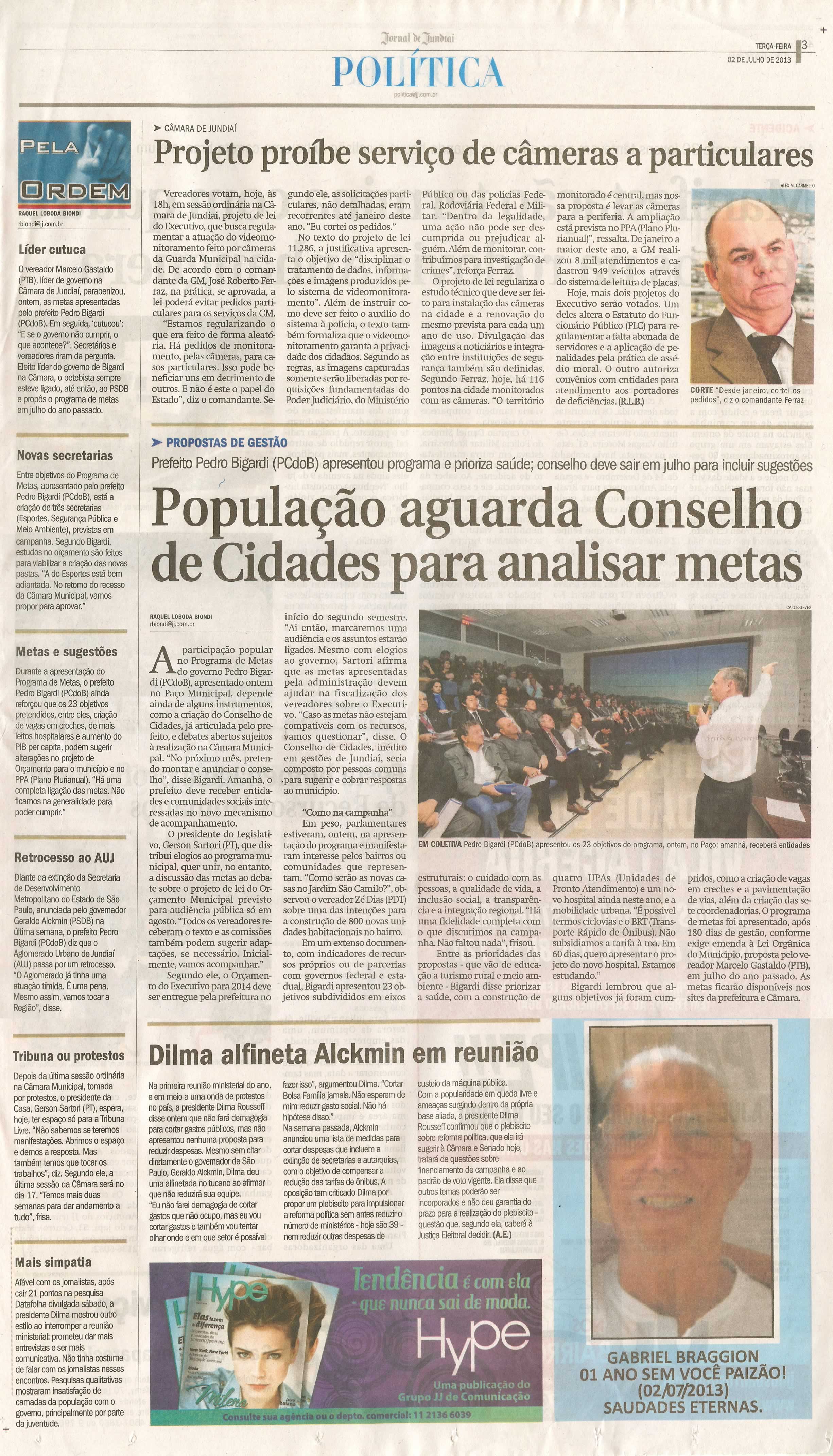 Jornal de Jundiaí - 02/07/2013