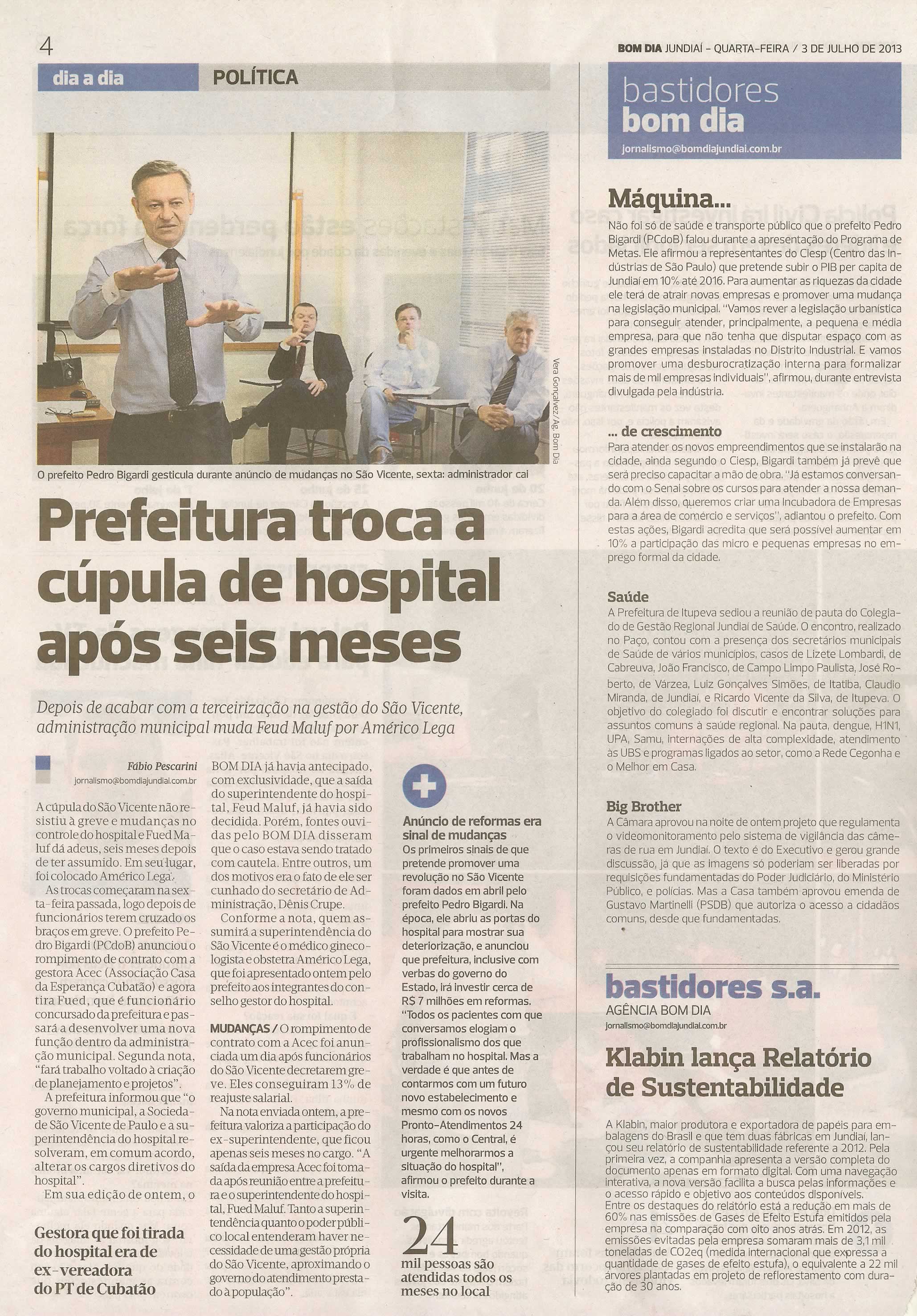 Bom Dia Jundiaí - 03/07/2013