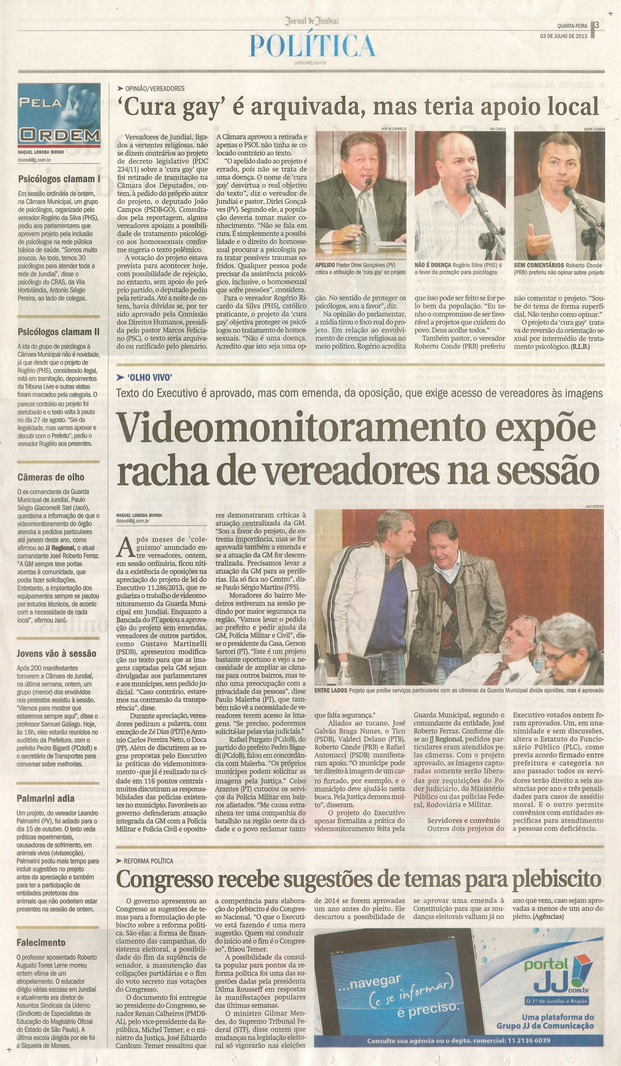 Jornal de Jundiaí - 03/07/2013