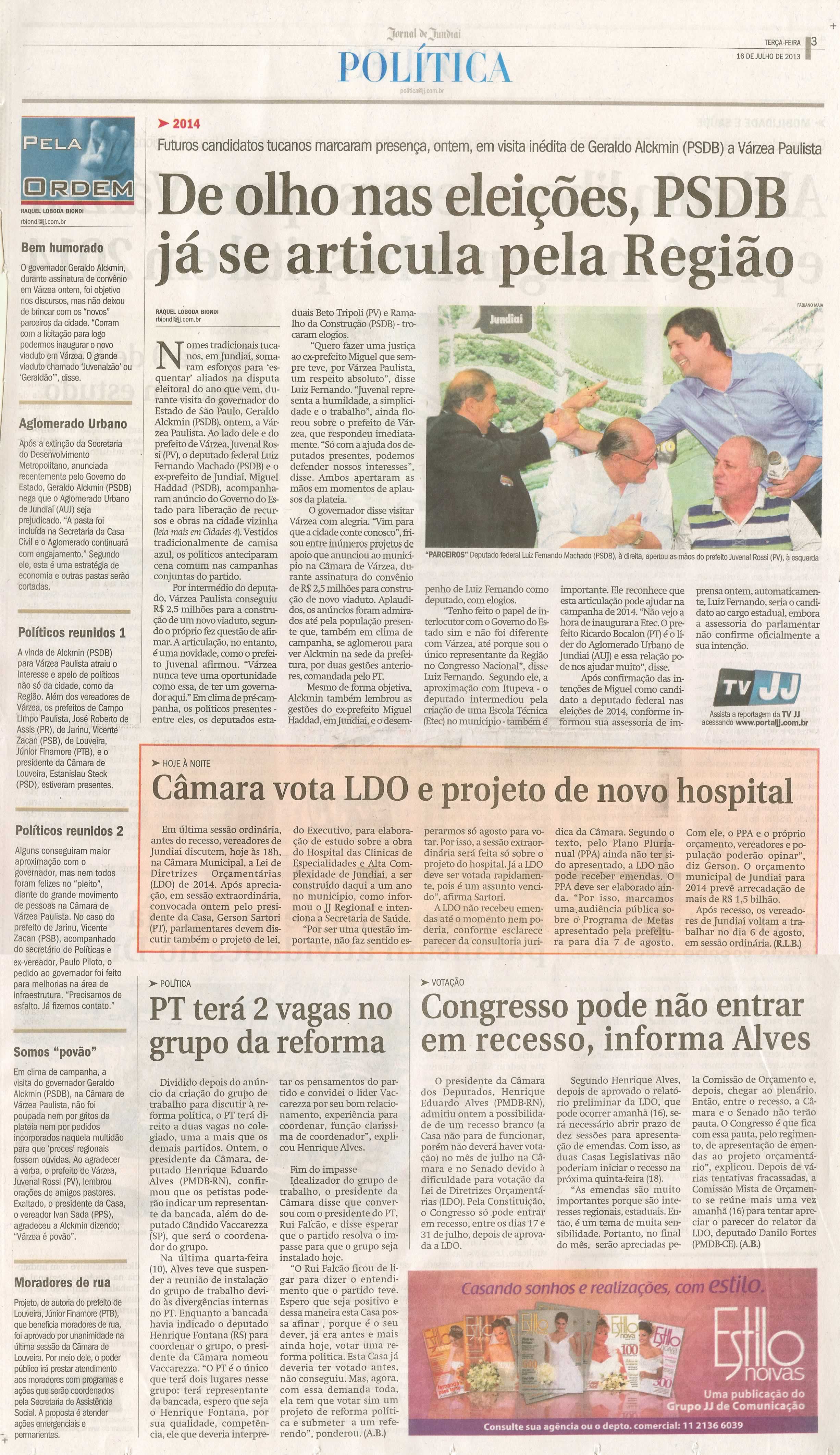 Jornal de Jundiaí - 16/07/2013