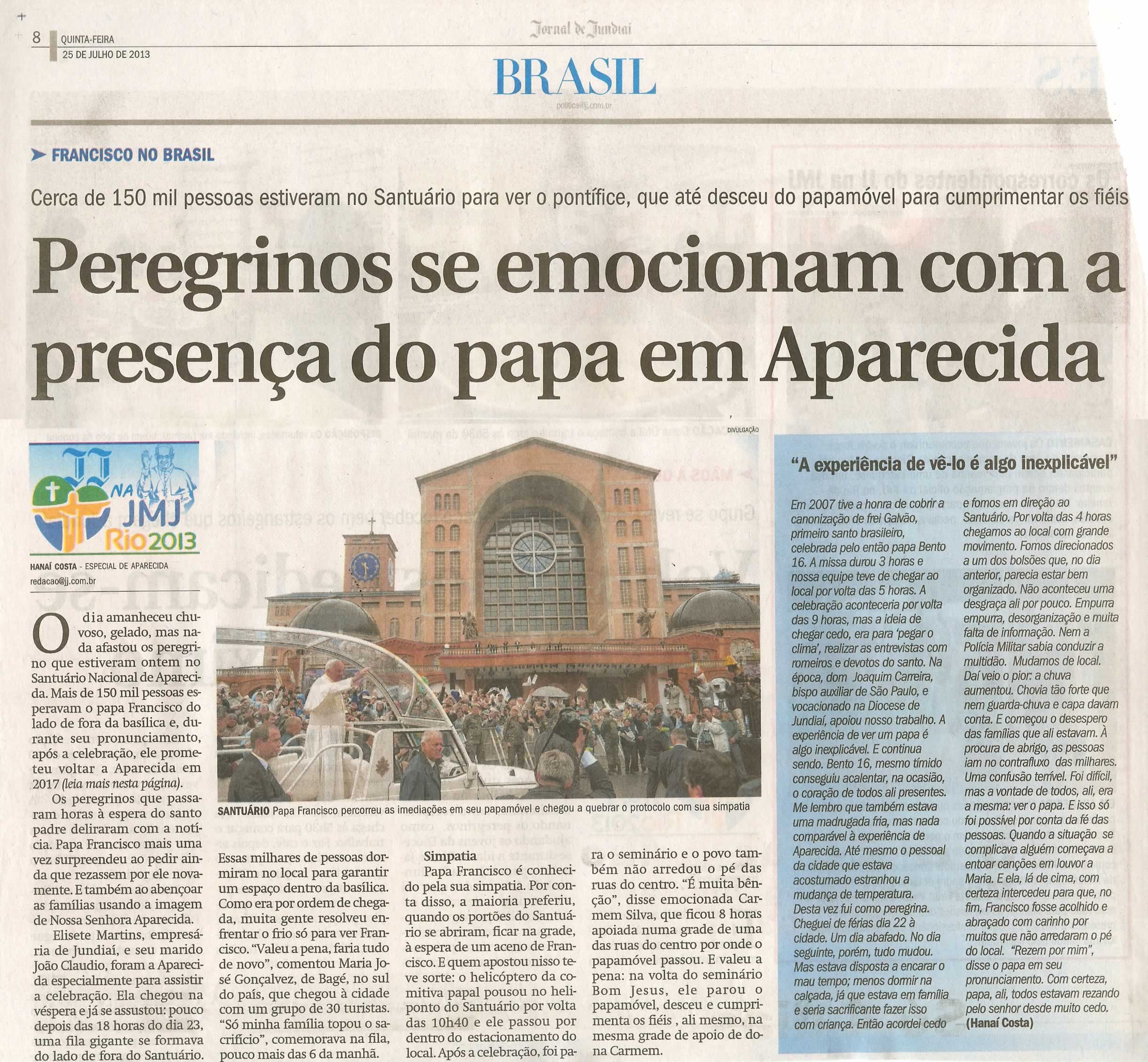 Jornal de Jundiaí - 25/07/2013
