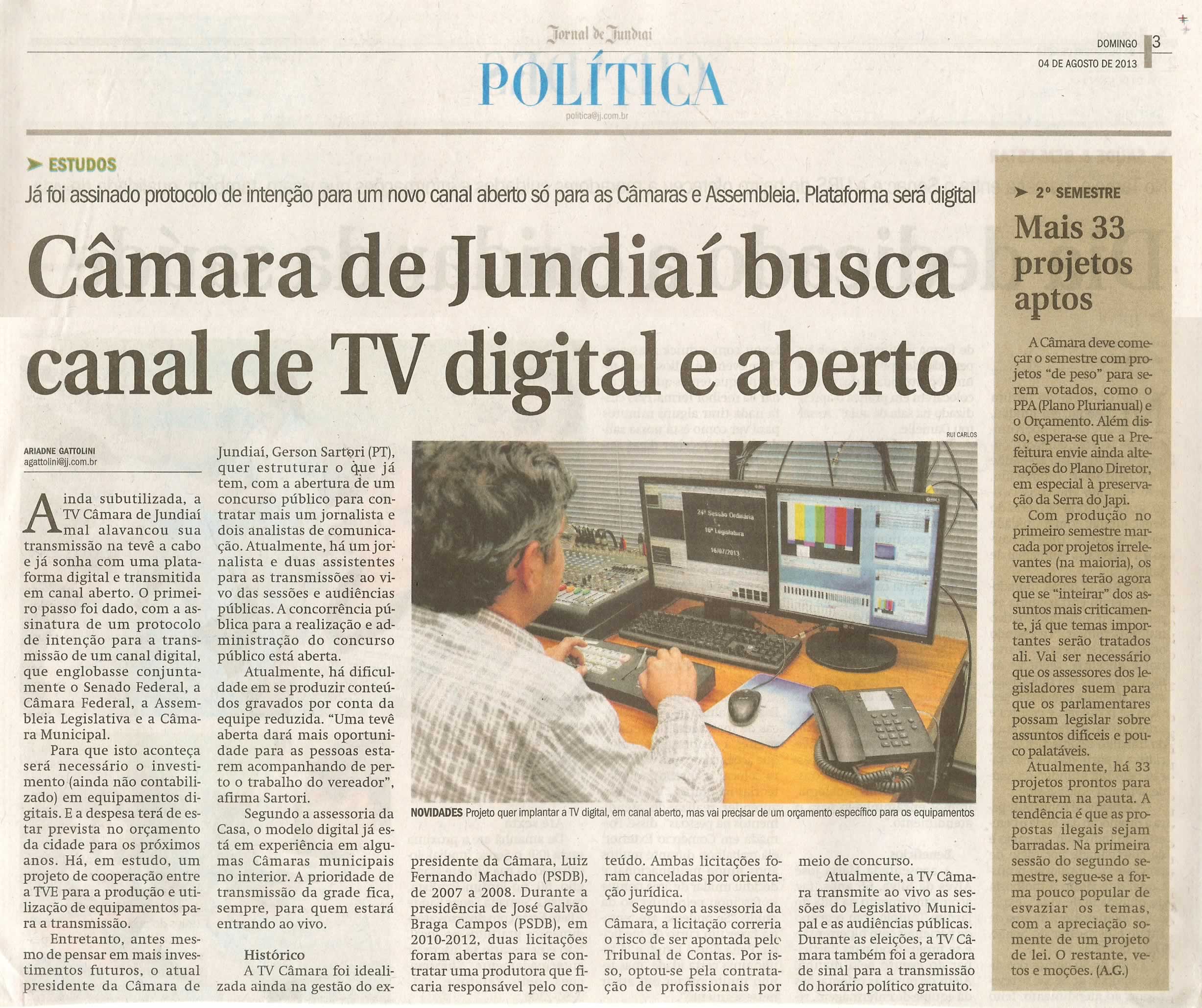 Jornal de Jundiaí - 04/08/2013