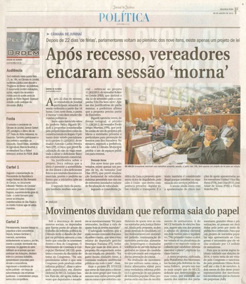 Jornal de Jundiaí - 05/08/2013