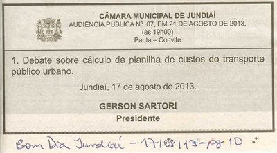 Bom Dia Jundiaí - 17/08/2013