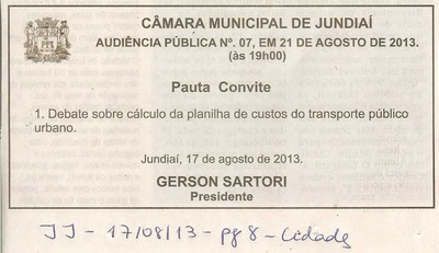 Jornal de Jundiaí - 17/08/2013