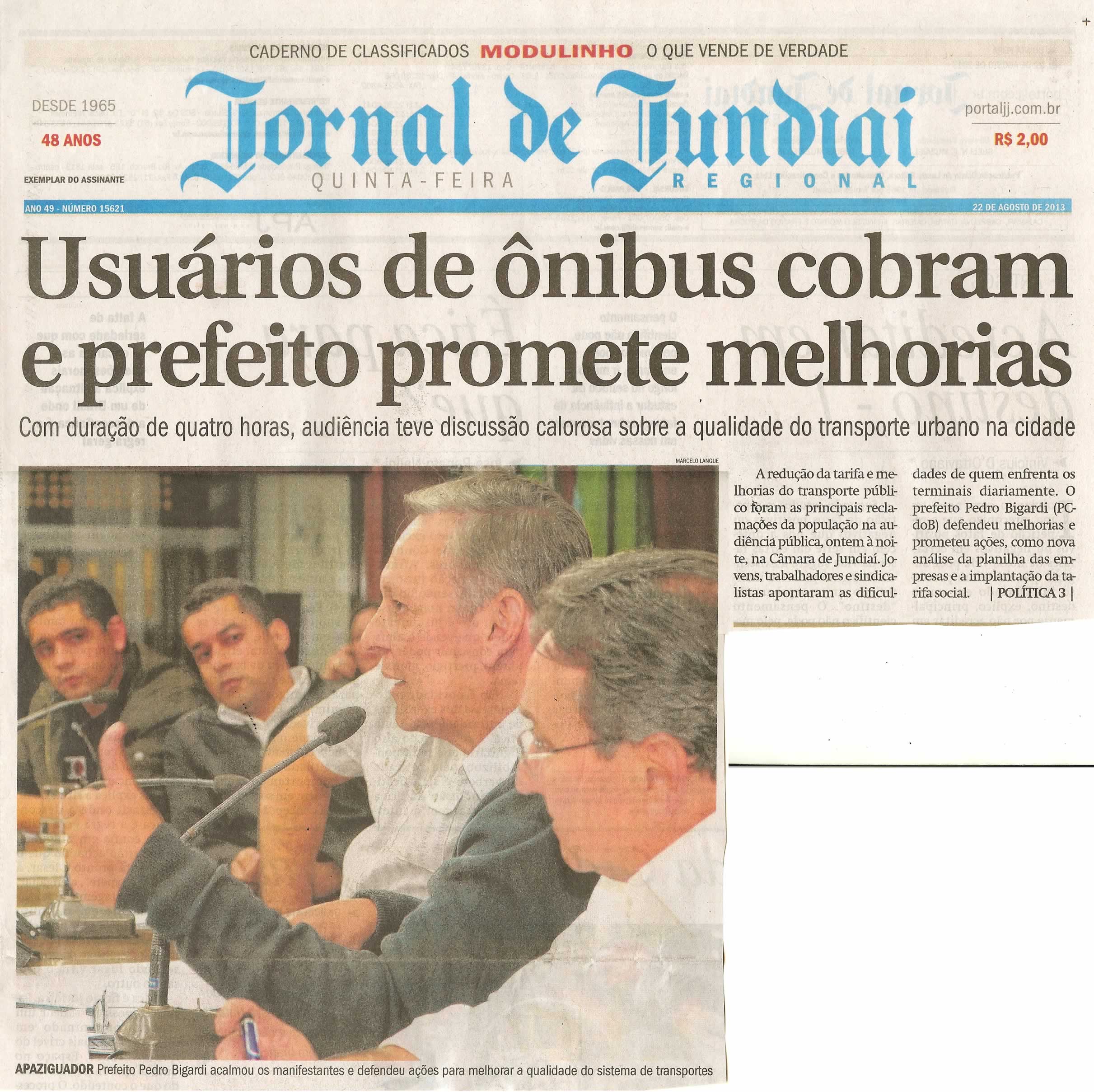 Jornal de Jundiaí - 22/08/2013