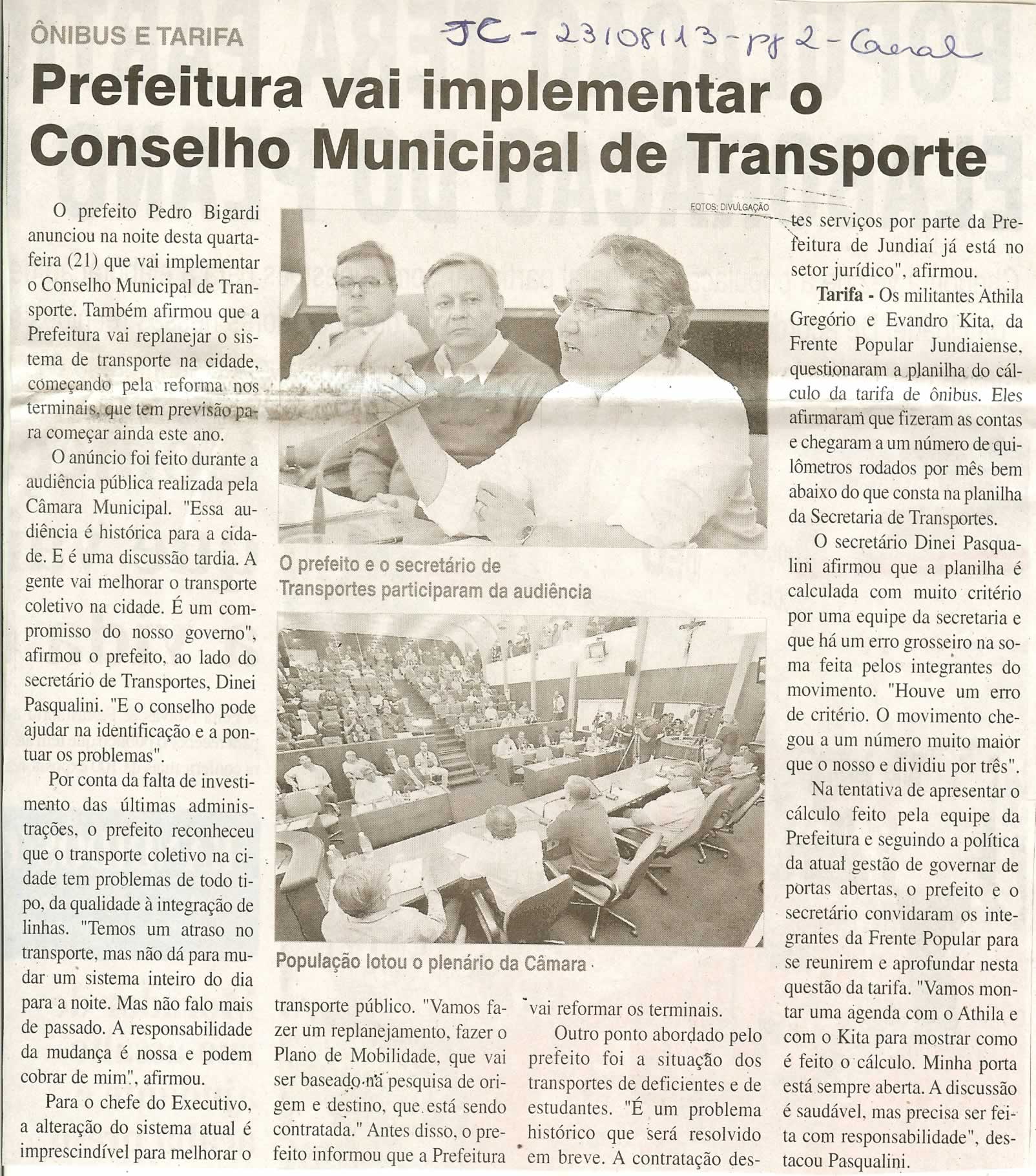 Jornal da Cidade - 23/08/2013
