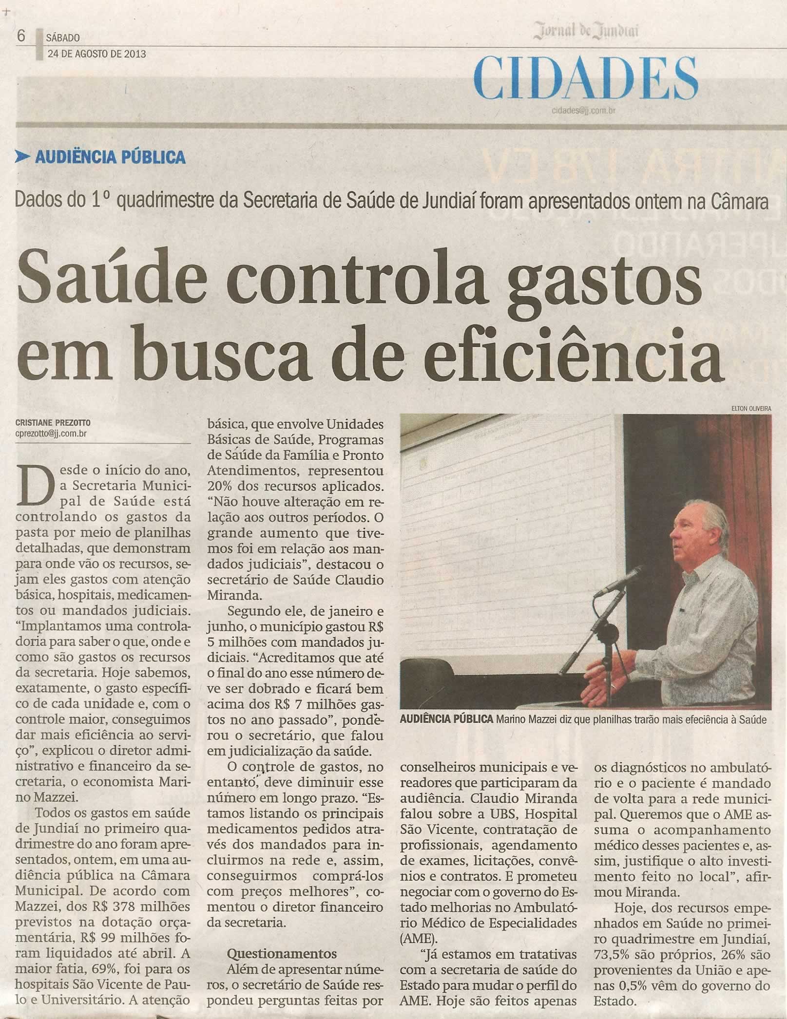Jornal de Jundiaí - 24/08/2013