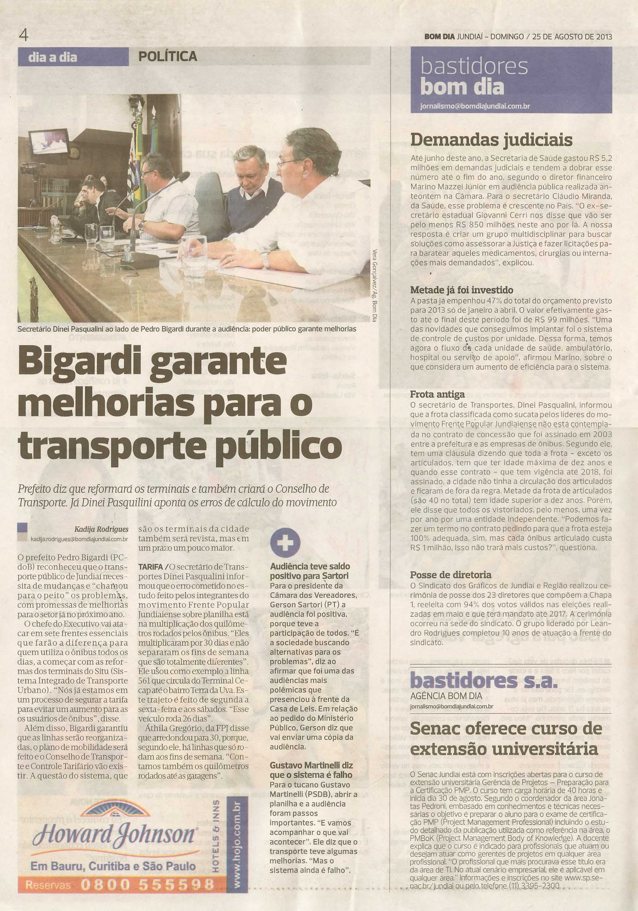 Bom Dia Jundiaí - 25/08/2013