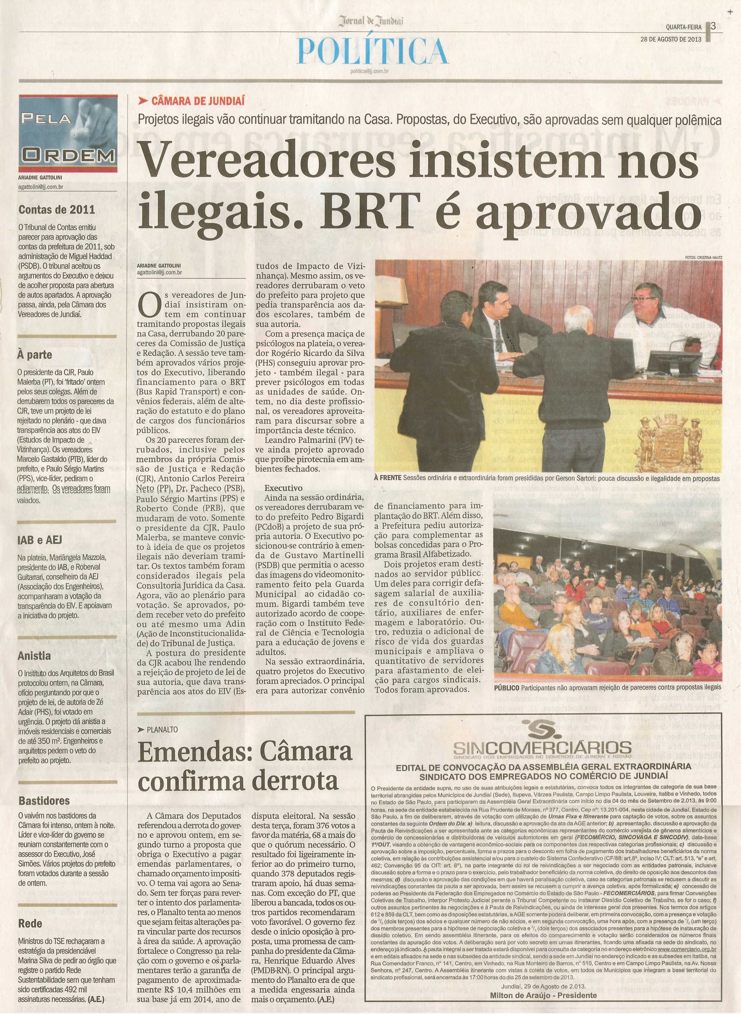 Jornal de Jundiaí - 28/08/2013