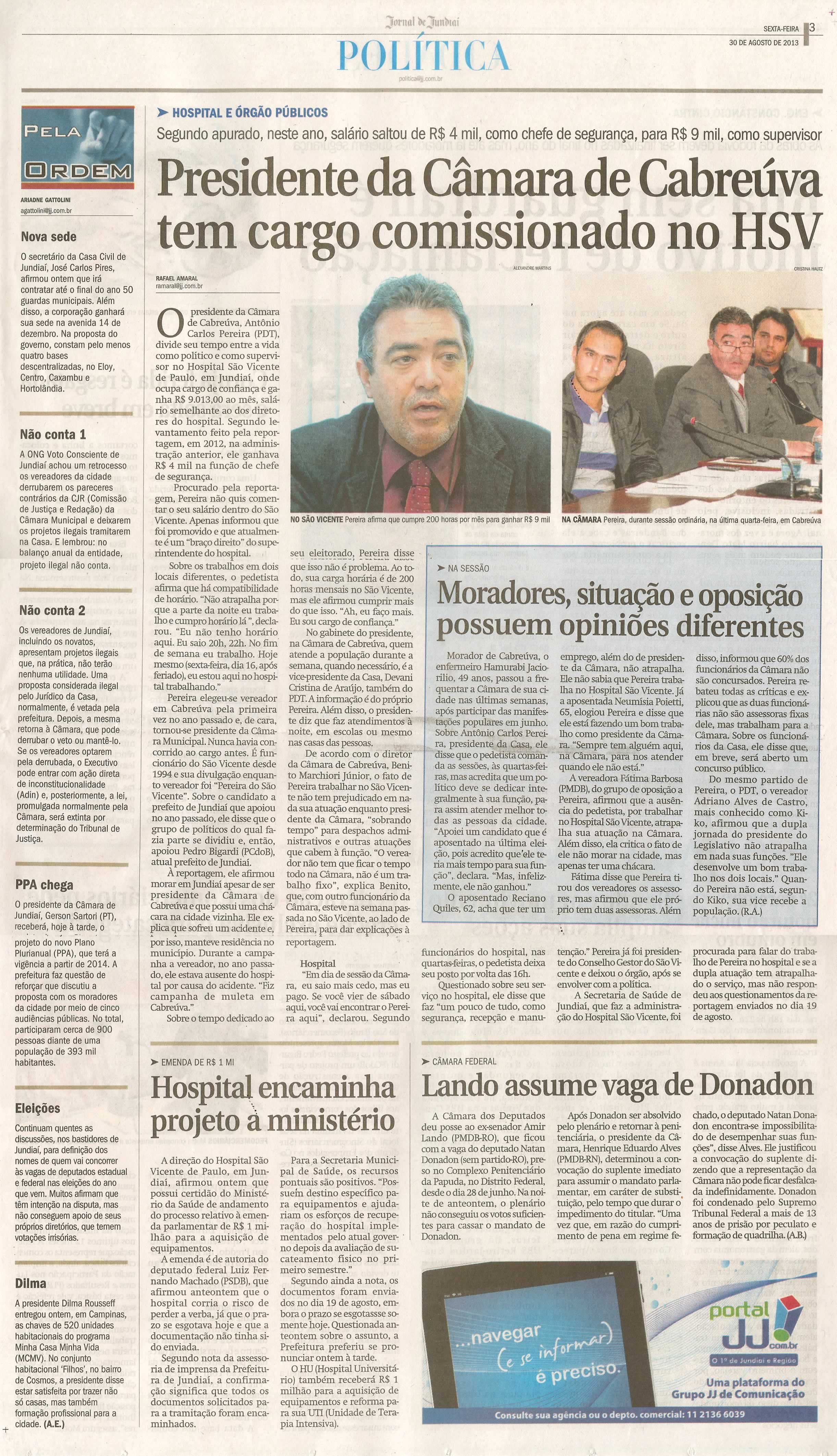 Jornal de Jundiaí - 30/08/2013