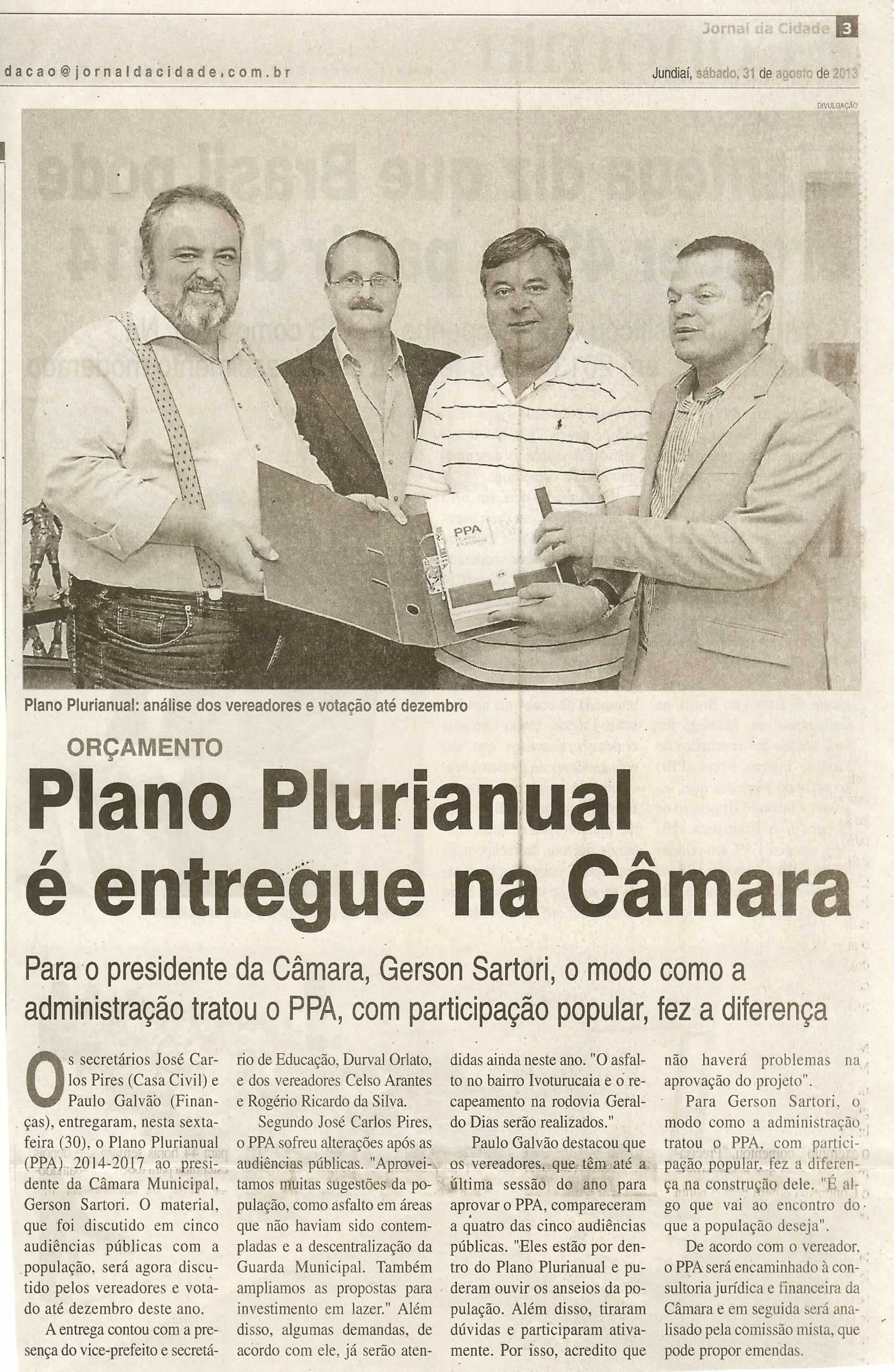 Jornal da Cidade - 31/08/2013