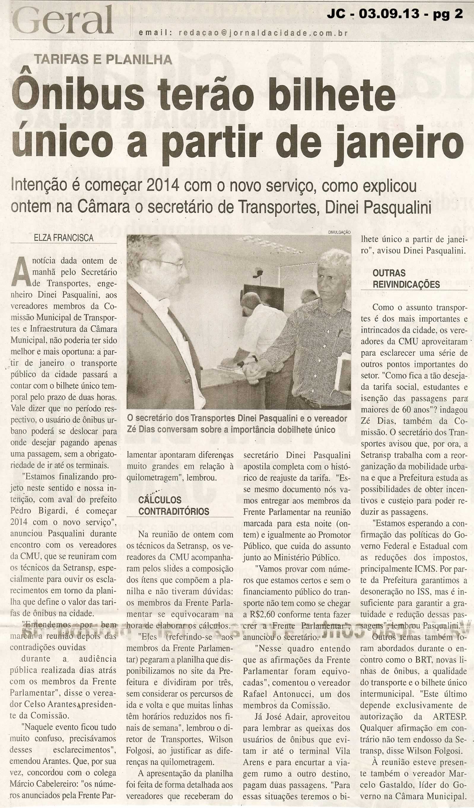 Jornal da Cidade - 03/09/2013