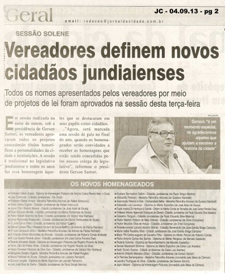 Jornal da Cidade - 04/09/2013