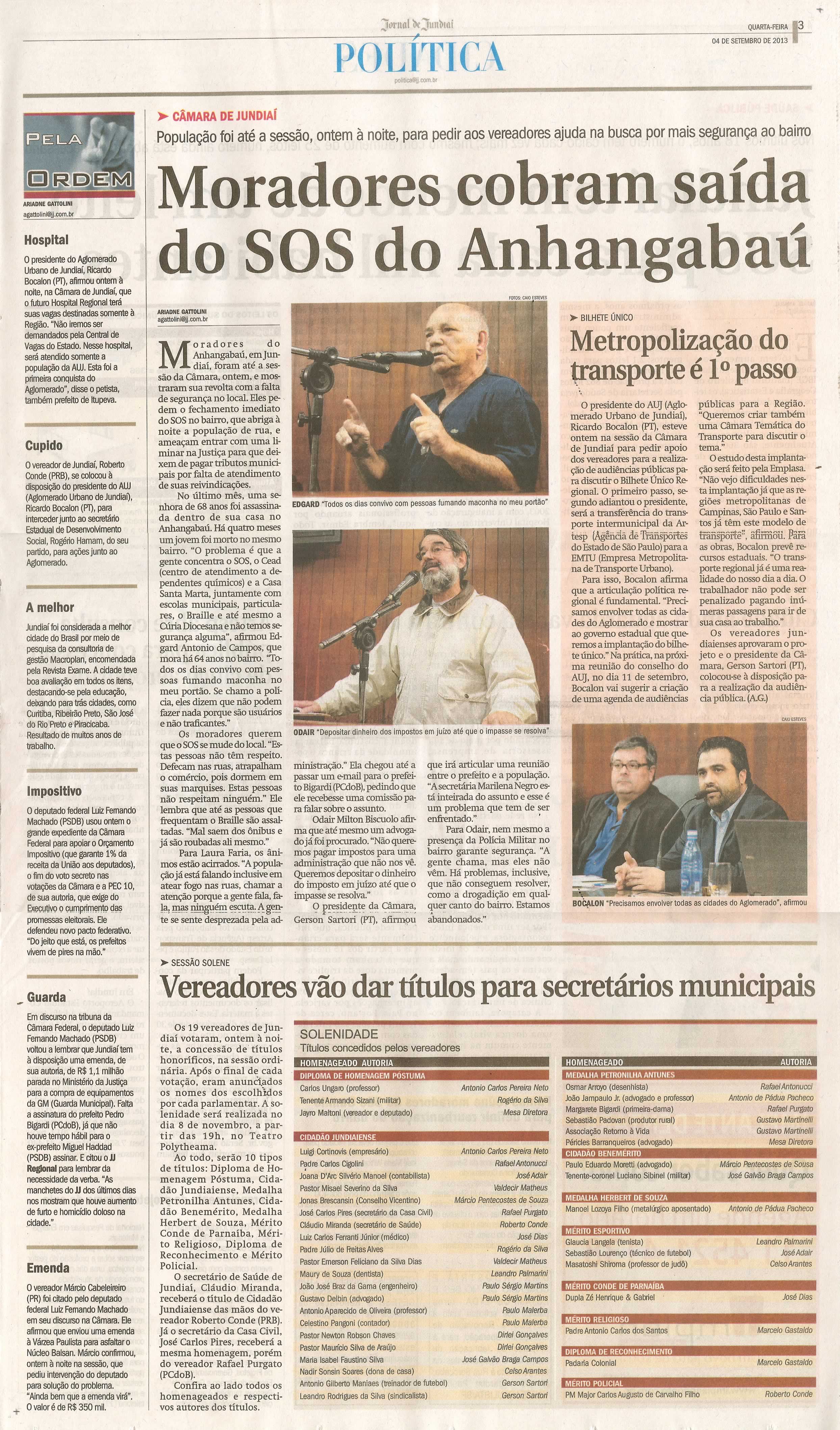 Jornal de Jundiaí - 04/09/2013