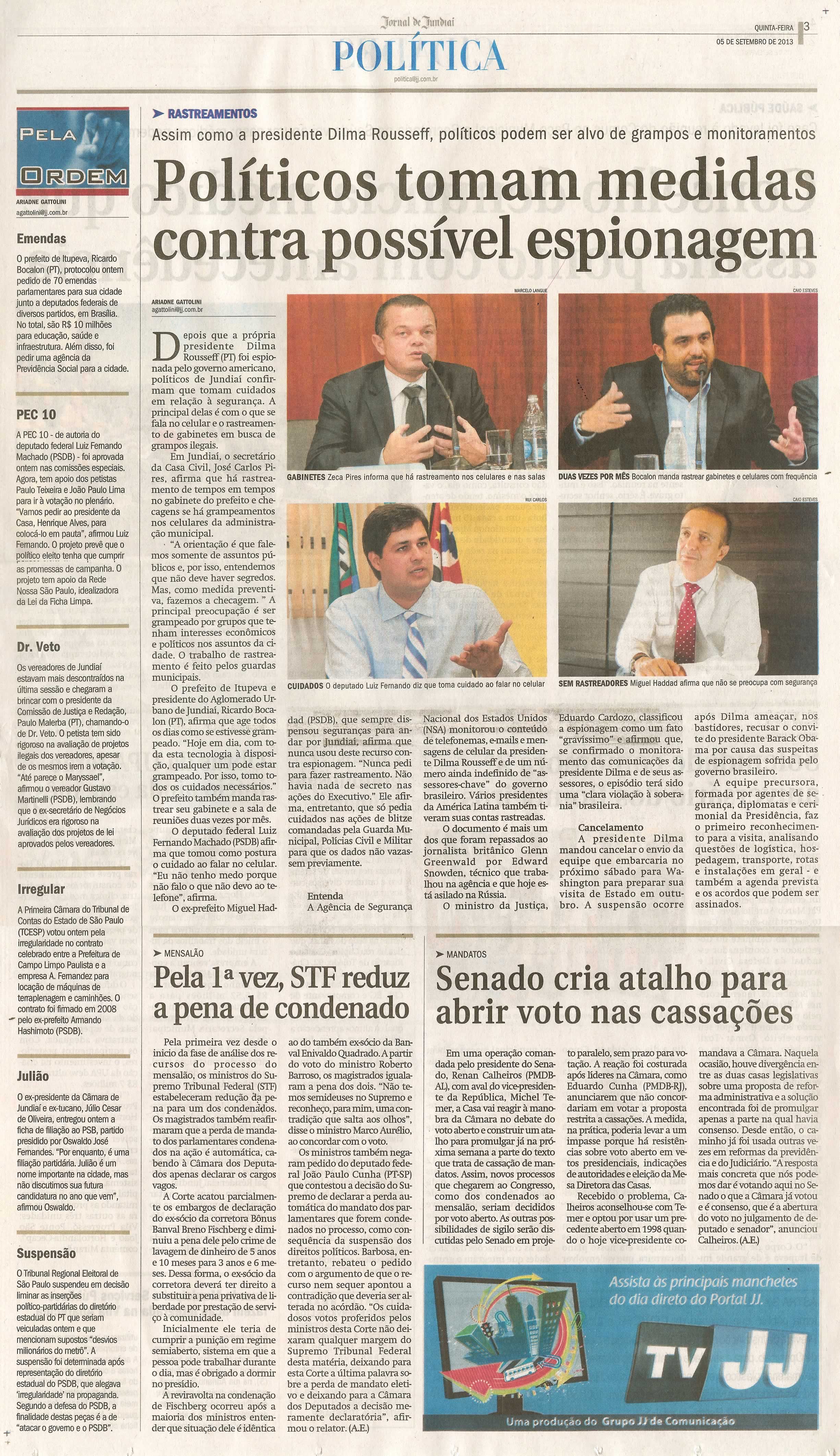 Jornal de Jundiaí - 05/09/2013
