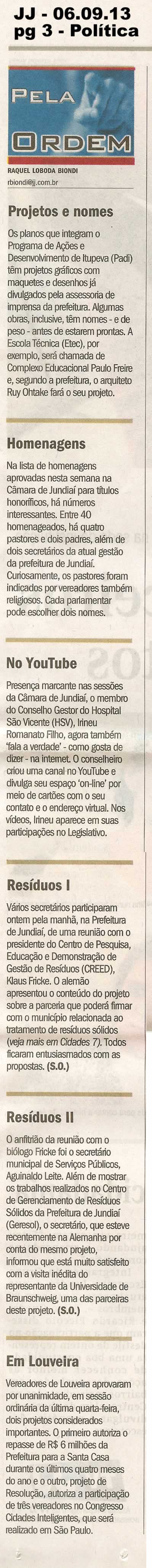 Jornal de Jundiaí - 06/09/2013