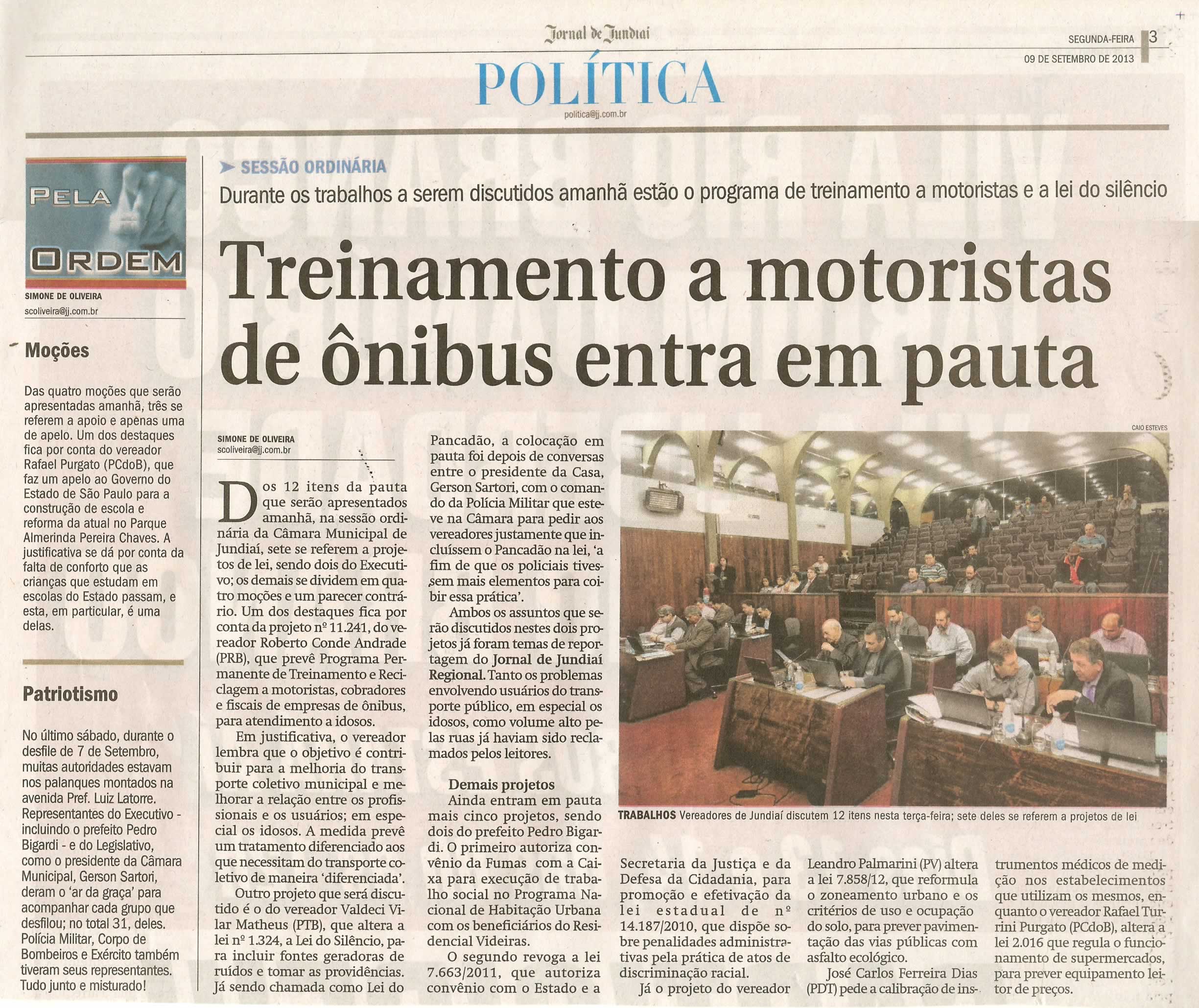 Jornal de Jundiaí - 09/09/2013