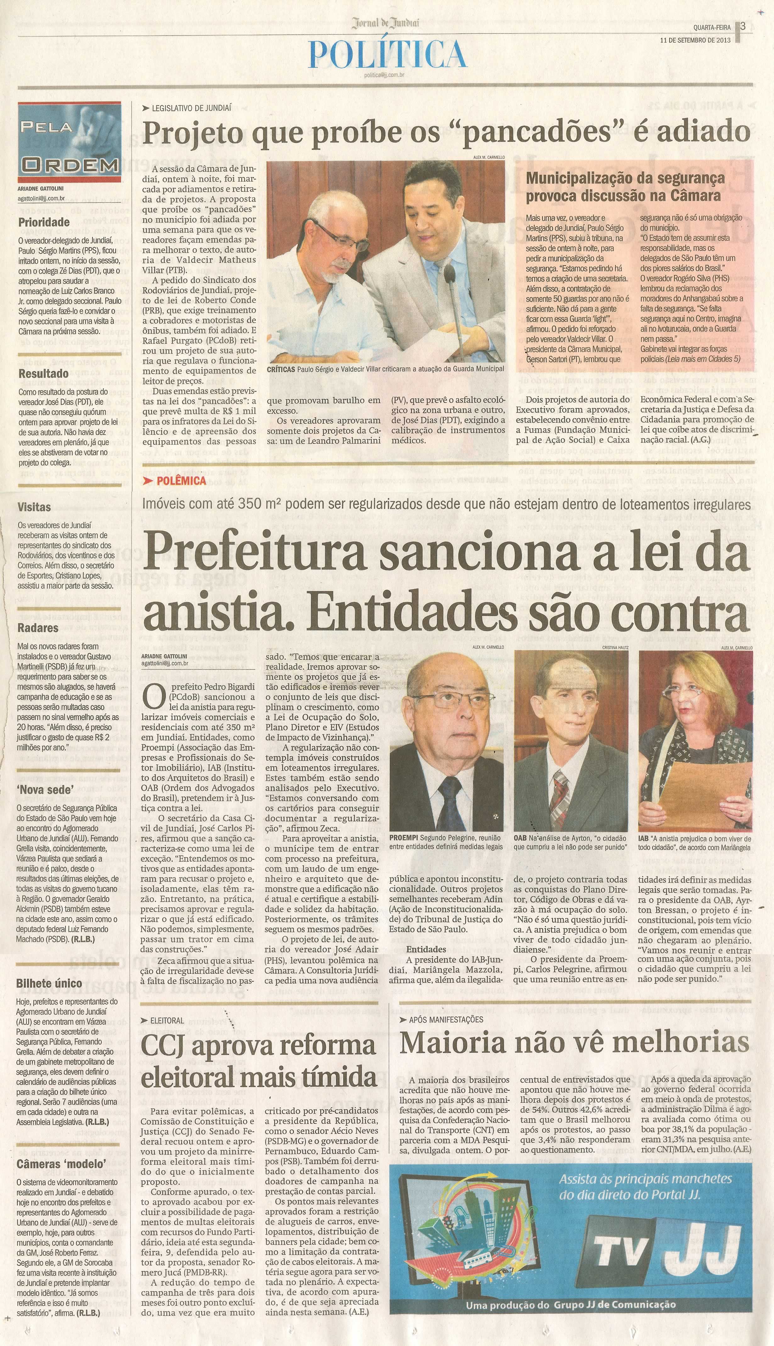 Jornal de Jundiaí - 11/09/2013