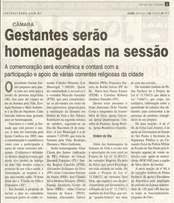 JC - 06/10/13 - pagina 2 - geral - Gestantes serão homenageadas na sessão - 