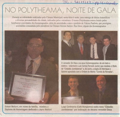 JC - 12/11/13 - pagina 4 - geral - No Polytheama, noite de gala - 
