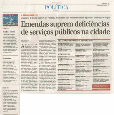 JJ - 05/12/13 - pg 3 - Política - Emendas suprem deficiências de serviços públicos na cidade - 