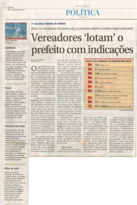 JJ - 21/12/13 - pg 4 - Política - Vereadores lotam o prefeito com indicações -