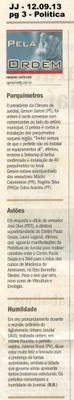 Jornal de Jundiaí - 12/09/13 - pagina 3 - política - Pela ordem - 