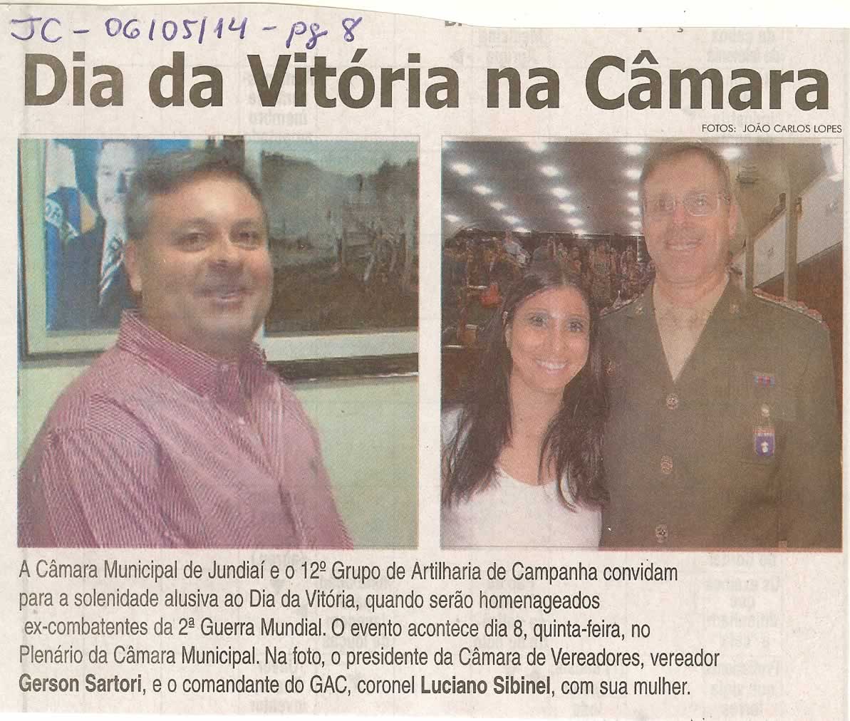 JC - 06/05/14 - pg 8 - Dia da vitória na Câmara -