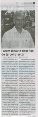 JC - 19/06/14 - pg 2 - Fórum discute desafios do terceiro setor -